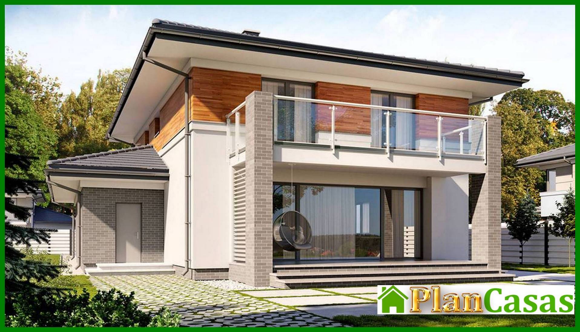 Galería de visualizaciones - Edificio residencial moderno con una superficie de 230 m²