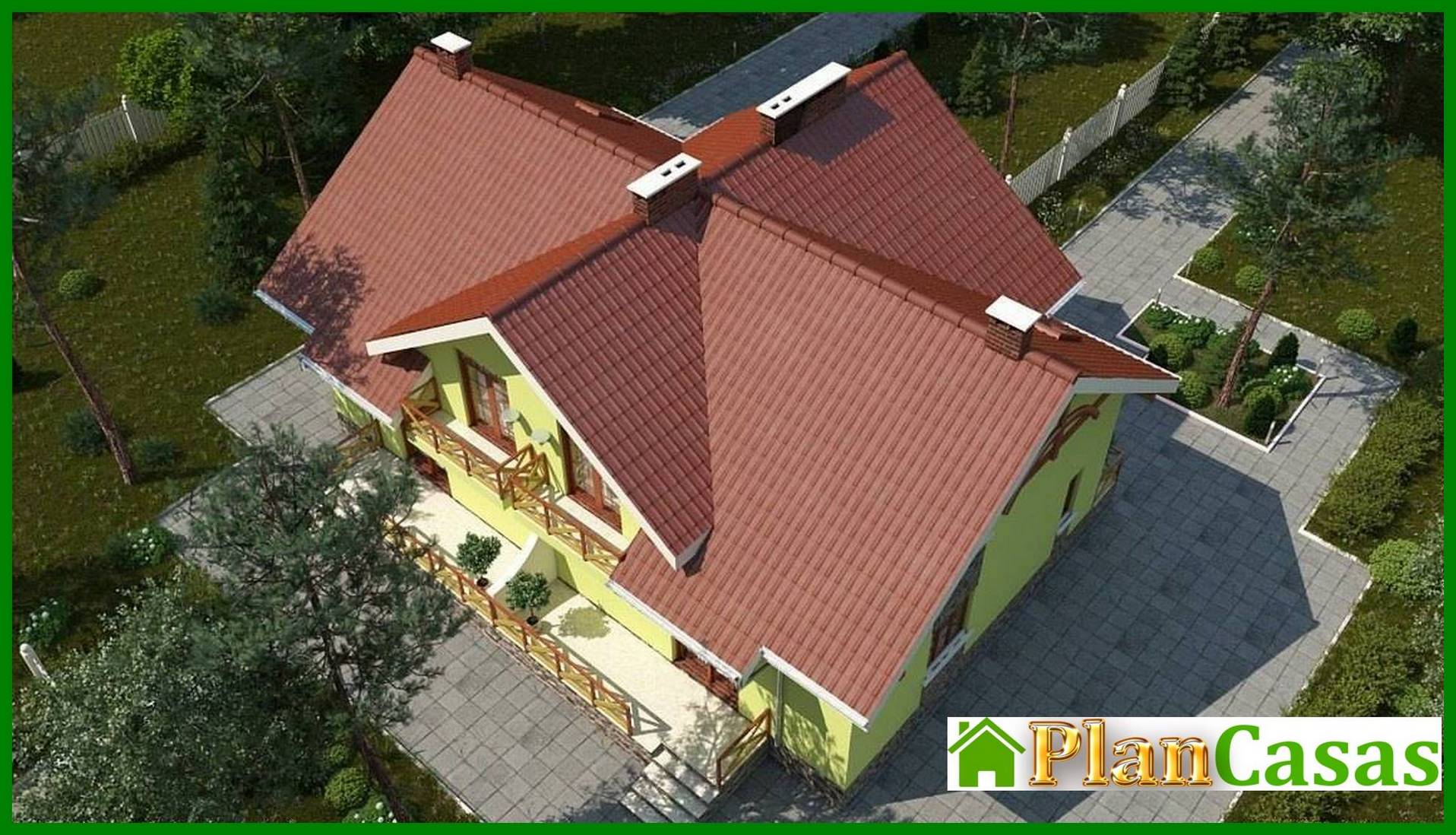 Visualization gallery - Exquisite stylish 1.5-story cottage