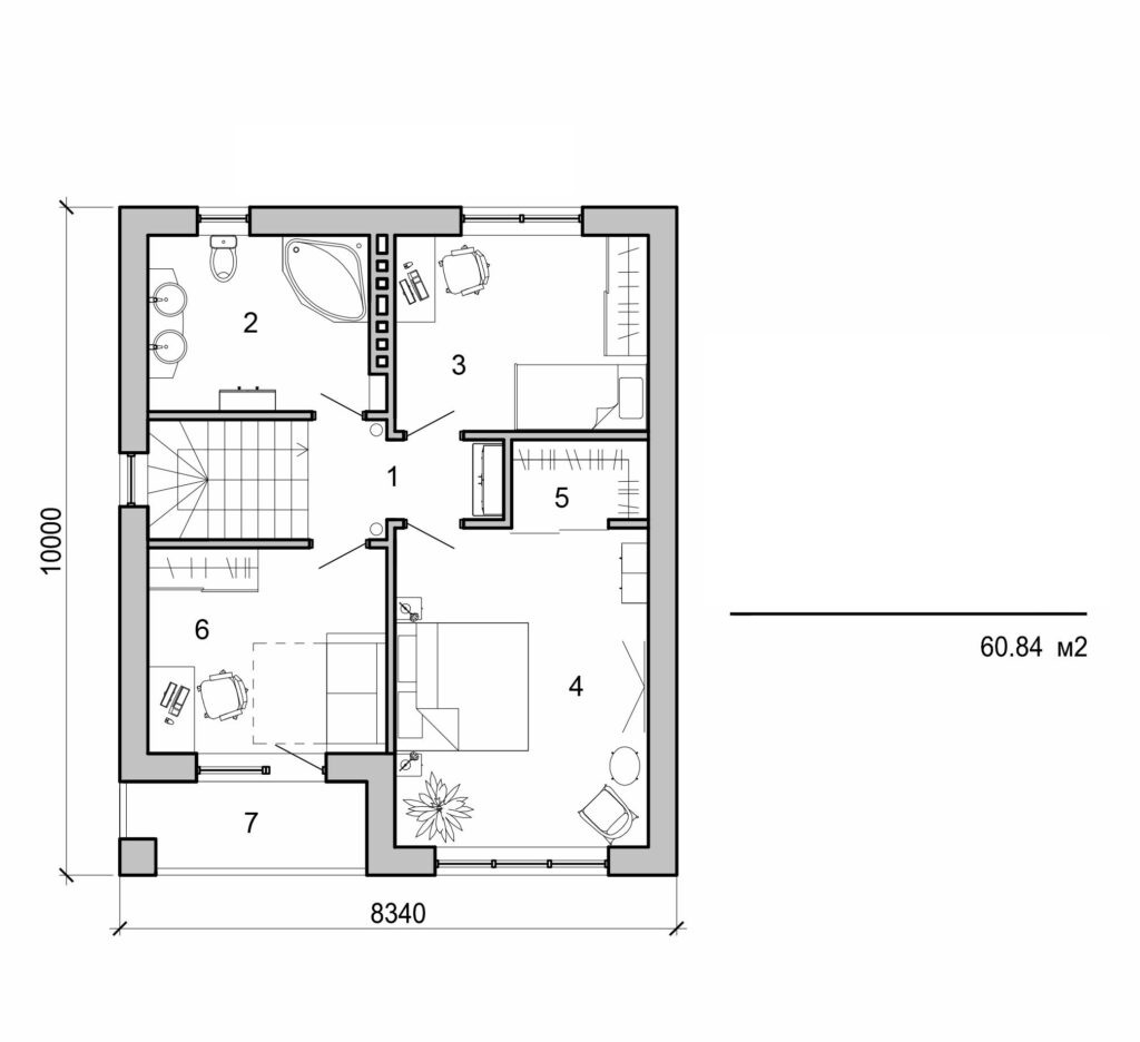 Galería de visualizaciones - Casa de dos plantas