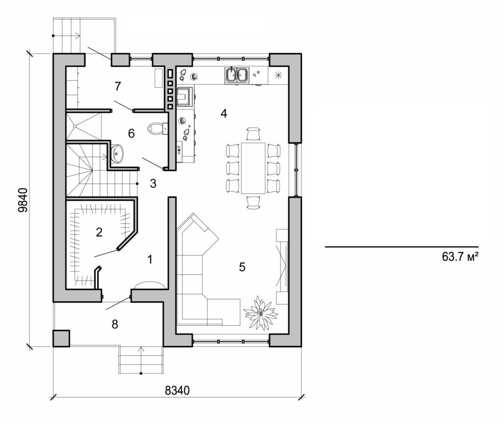 Galería de visualizaciones - Casa de dos plantas