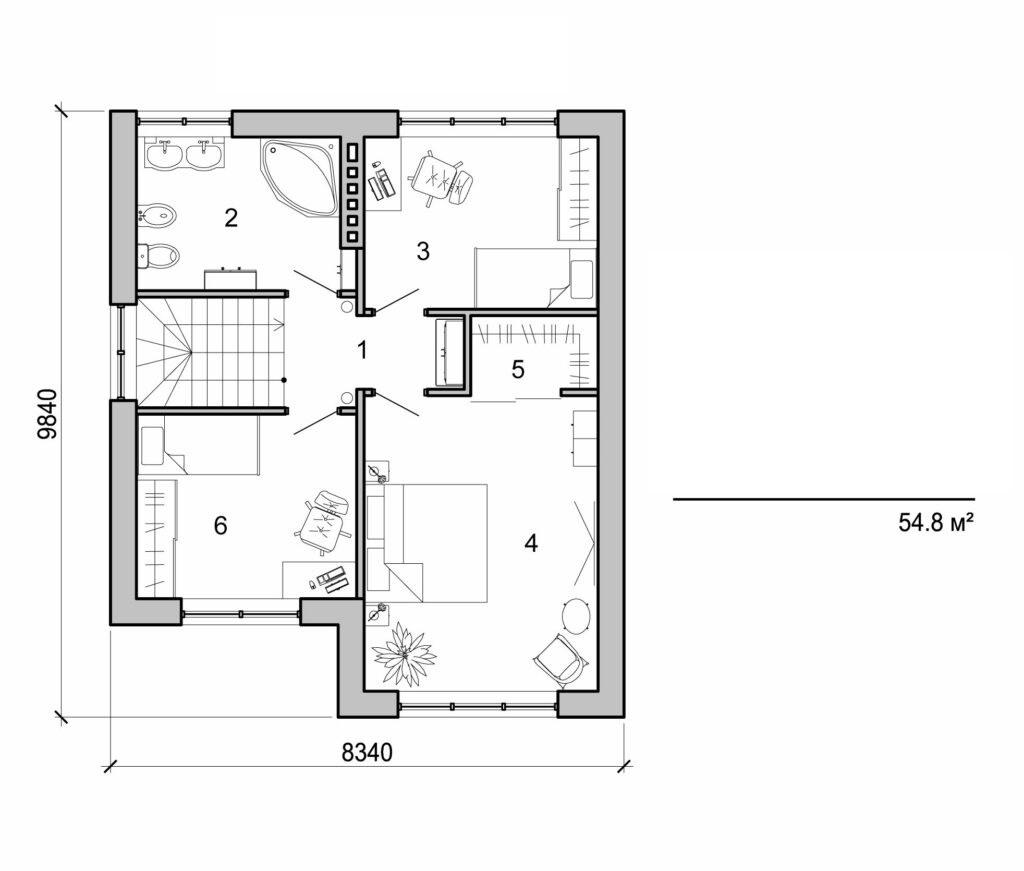 Galería de visualizaciones - Casa de dos plantas