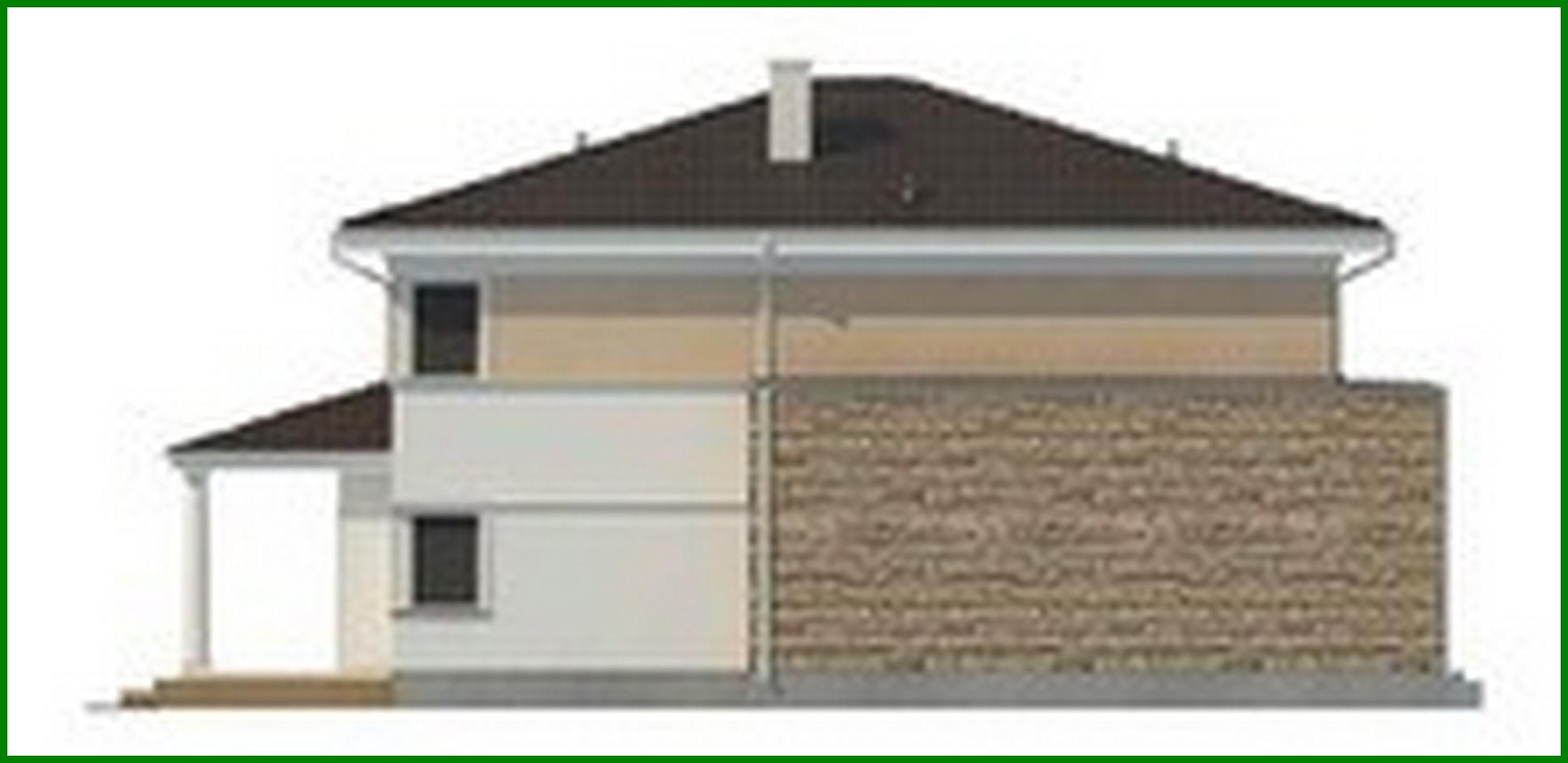 Galería de visualizaciones - Diseño de una villa clásica con sala de billar y sauna