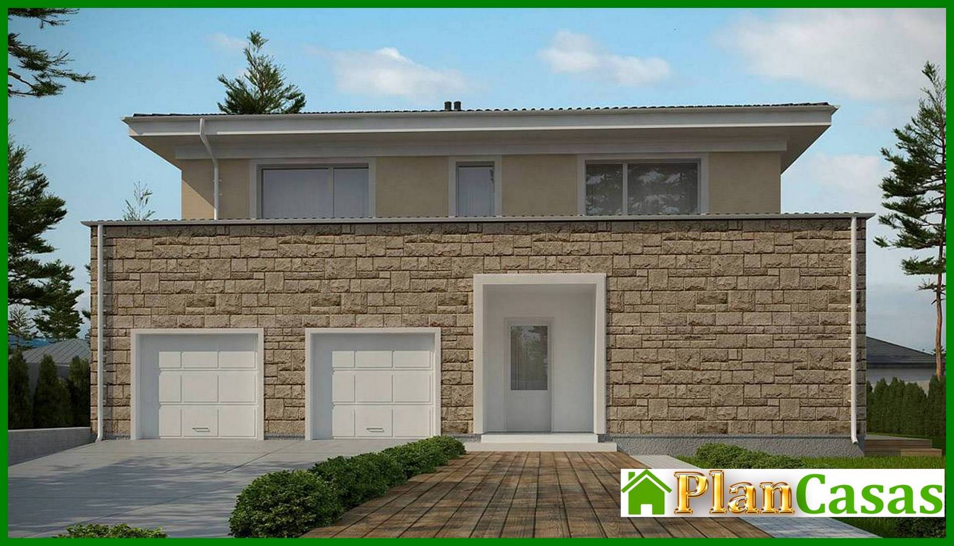 Galería de visualizaciones - Diseño de una villa clásica con sala de billar y sauna