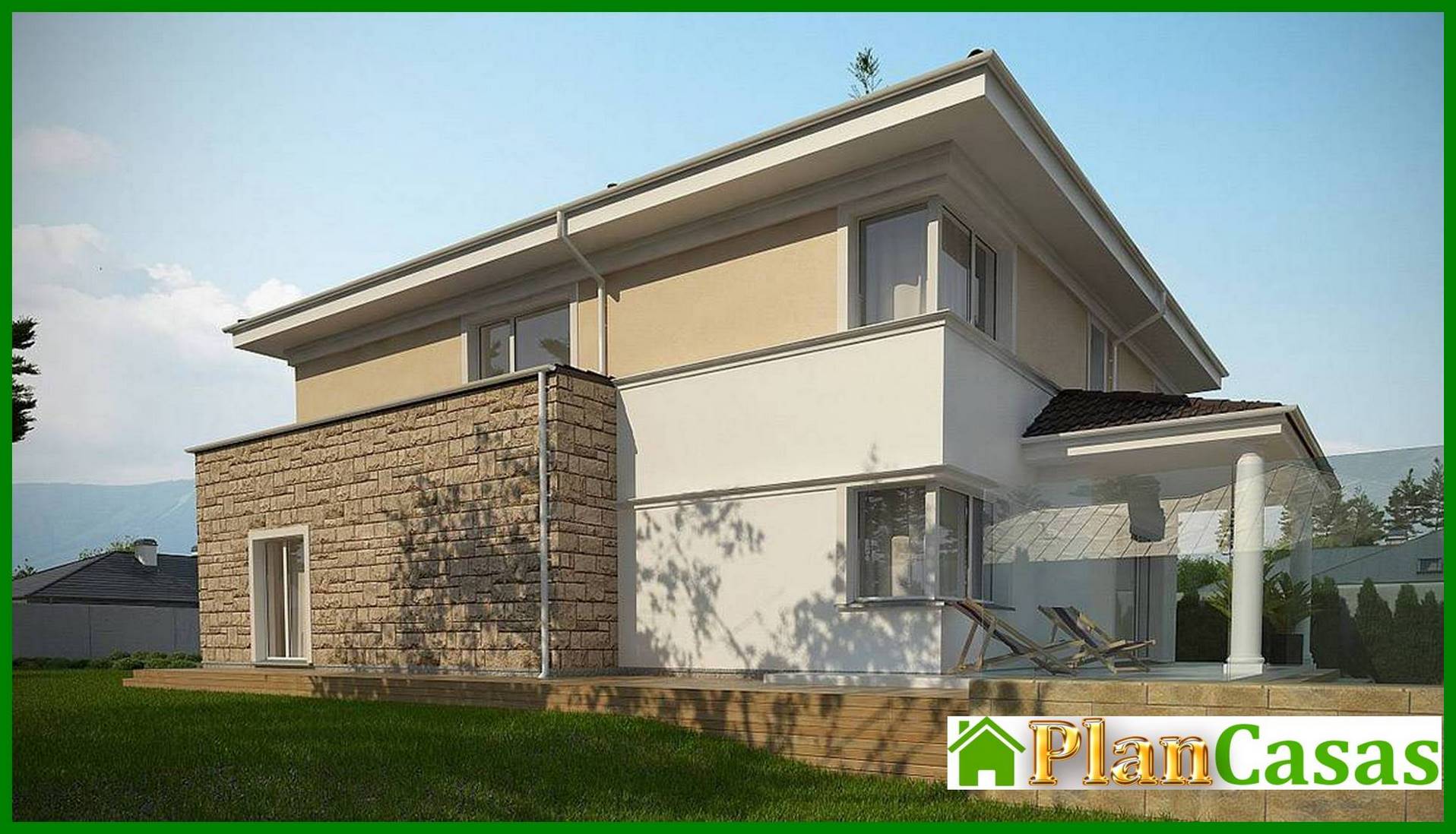 Galería de visualizaciones - Diseño de una villa clásica con sala de billar y sauna