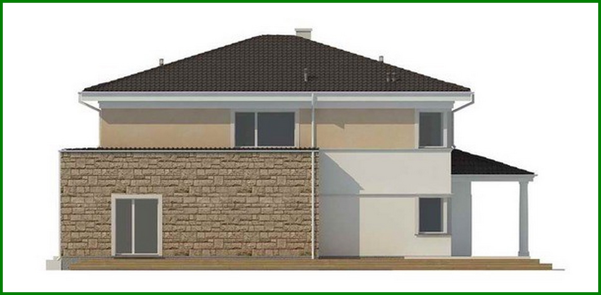 Galería de visualizaciones - Diseño de una villa clásica con sala de billar y sauna