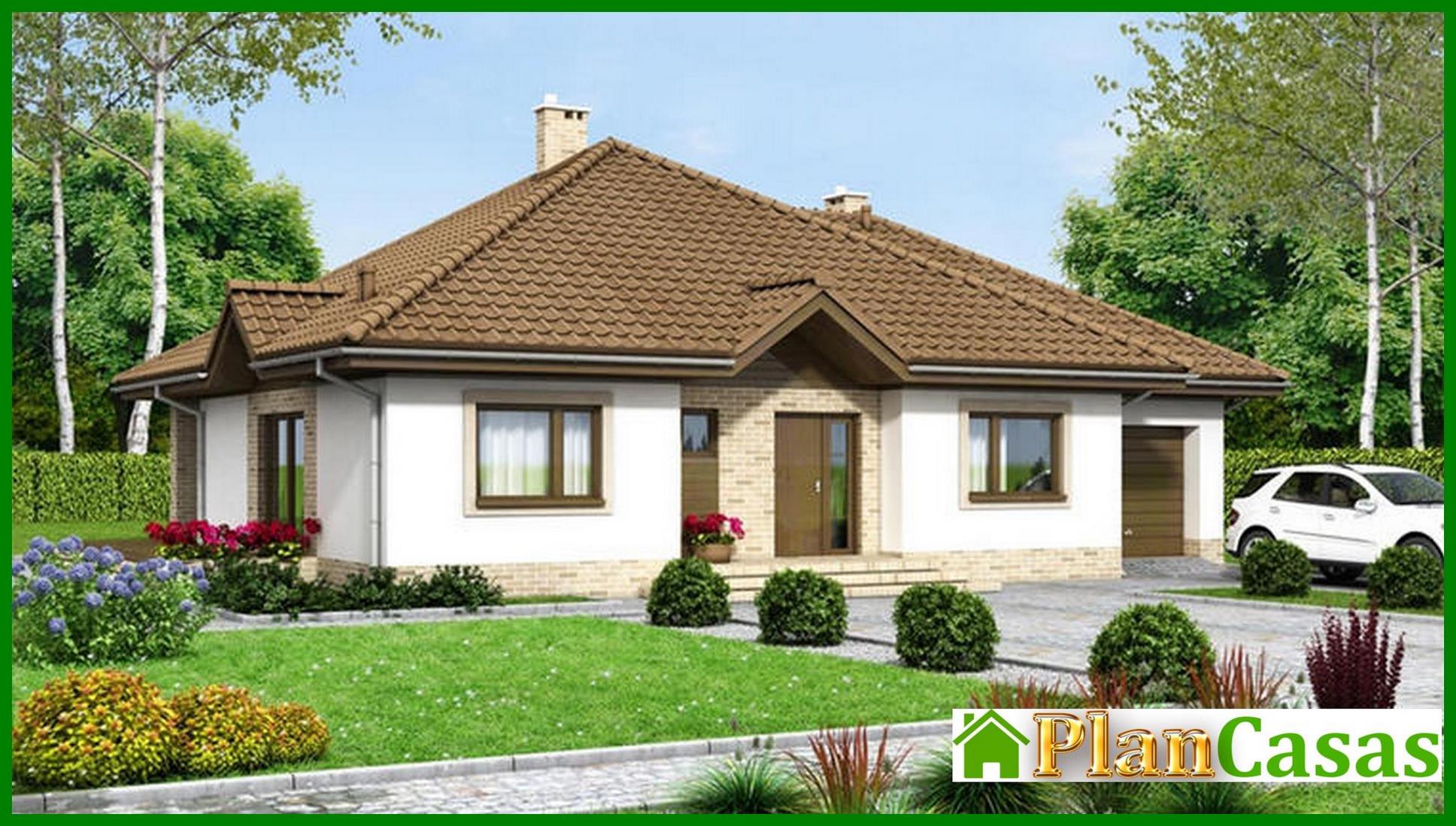 Project of a colorful residential building with a built-in garage