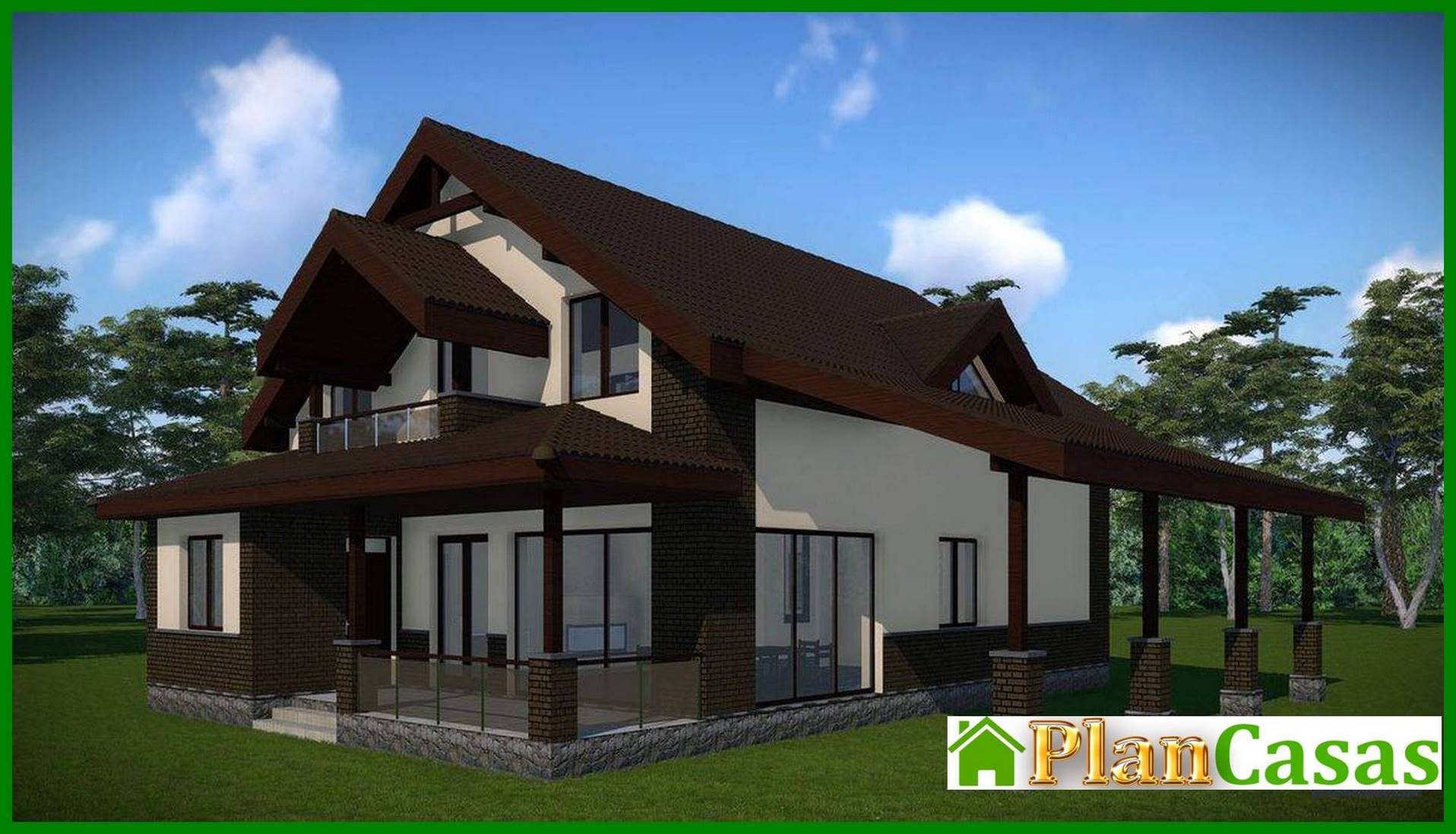 Visualization gallery - Comfortable attic house with a spacious terrace