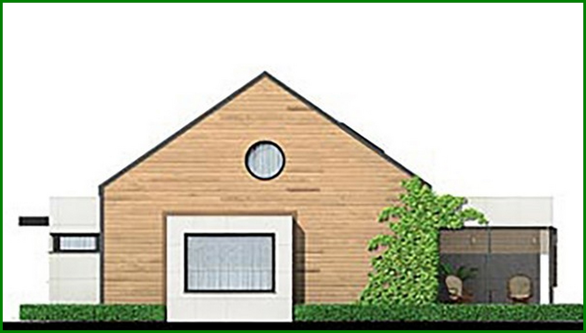 Galería de visualizaciones - Plano de un atractivo edificio residencial con garaje para dos coches