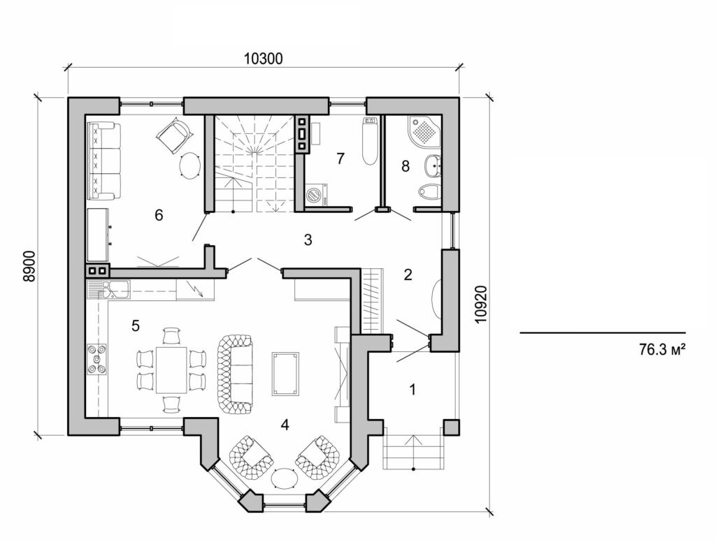 Galería de visualizaciones - Casa de campo de dos plantas