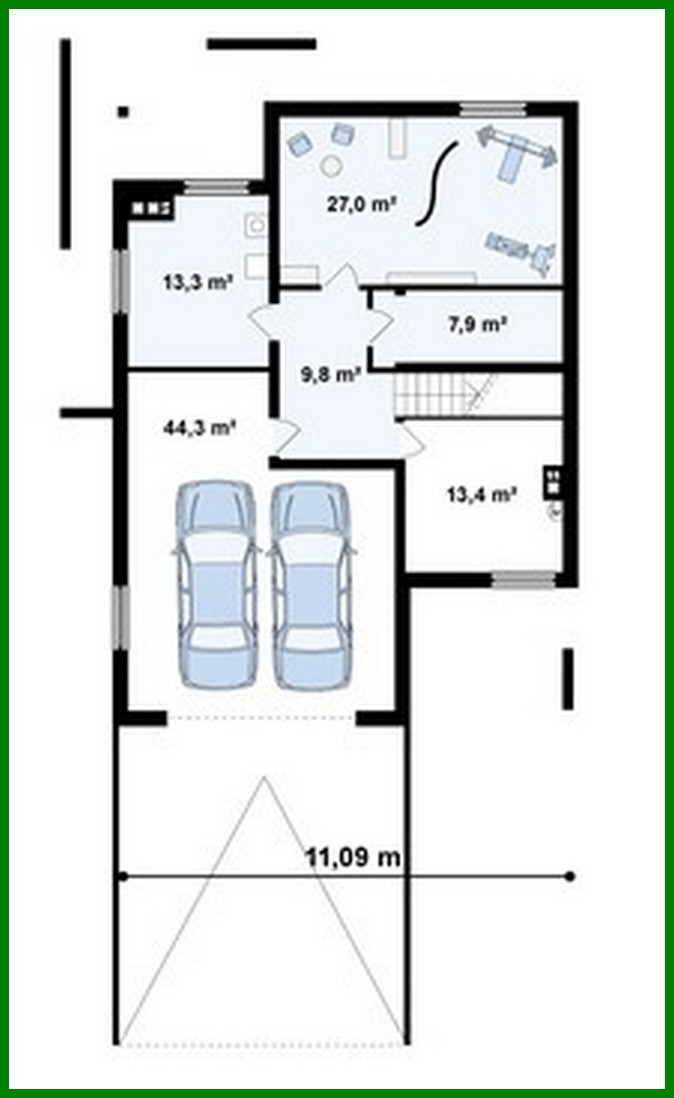 Galería de visualizaciones - Proyecto de una casa de dos plantas con sótano