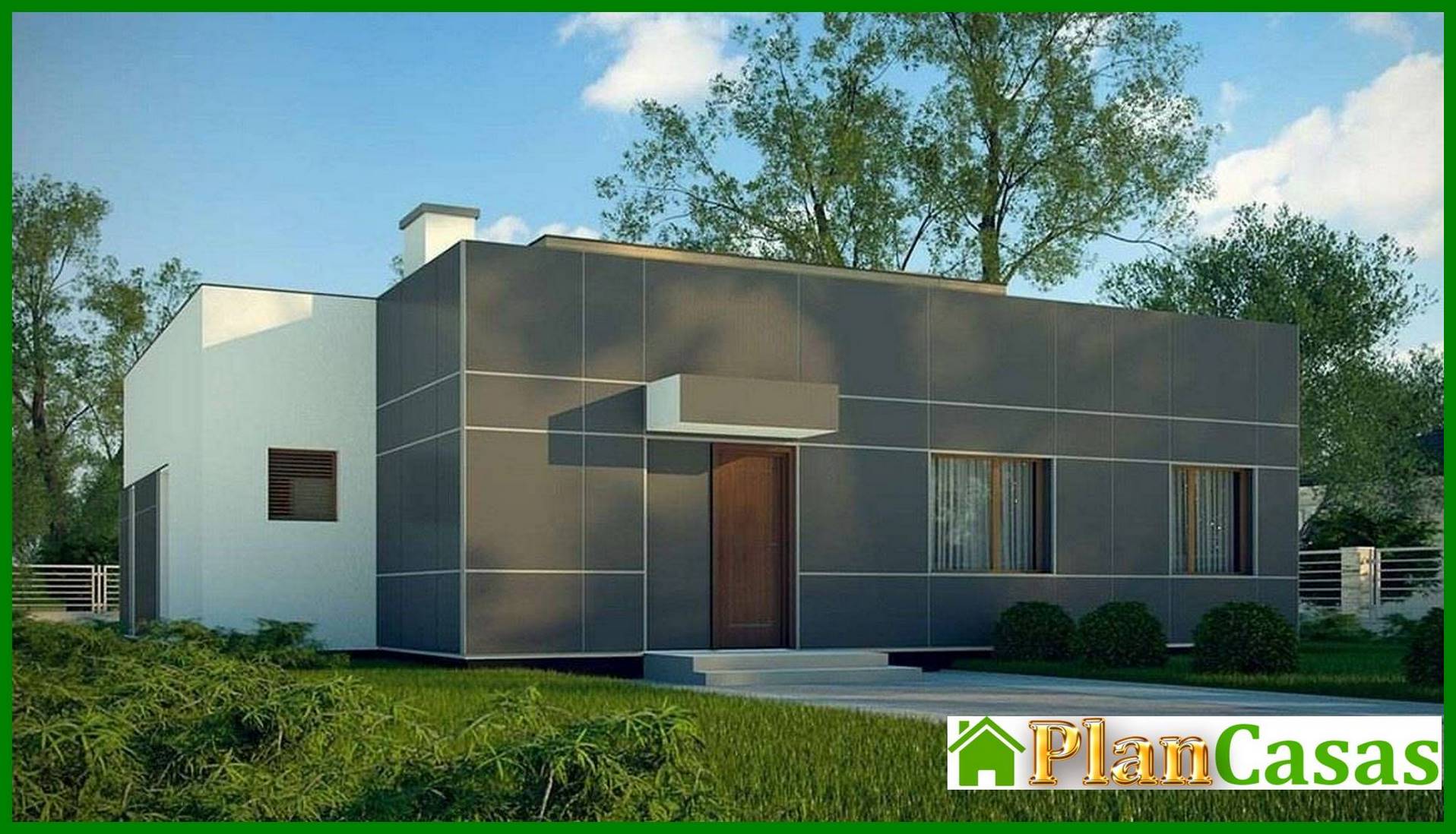 Galería de visualizaciones - Proyecto de una casa moderna con un amplio salón