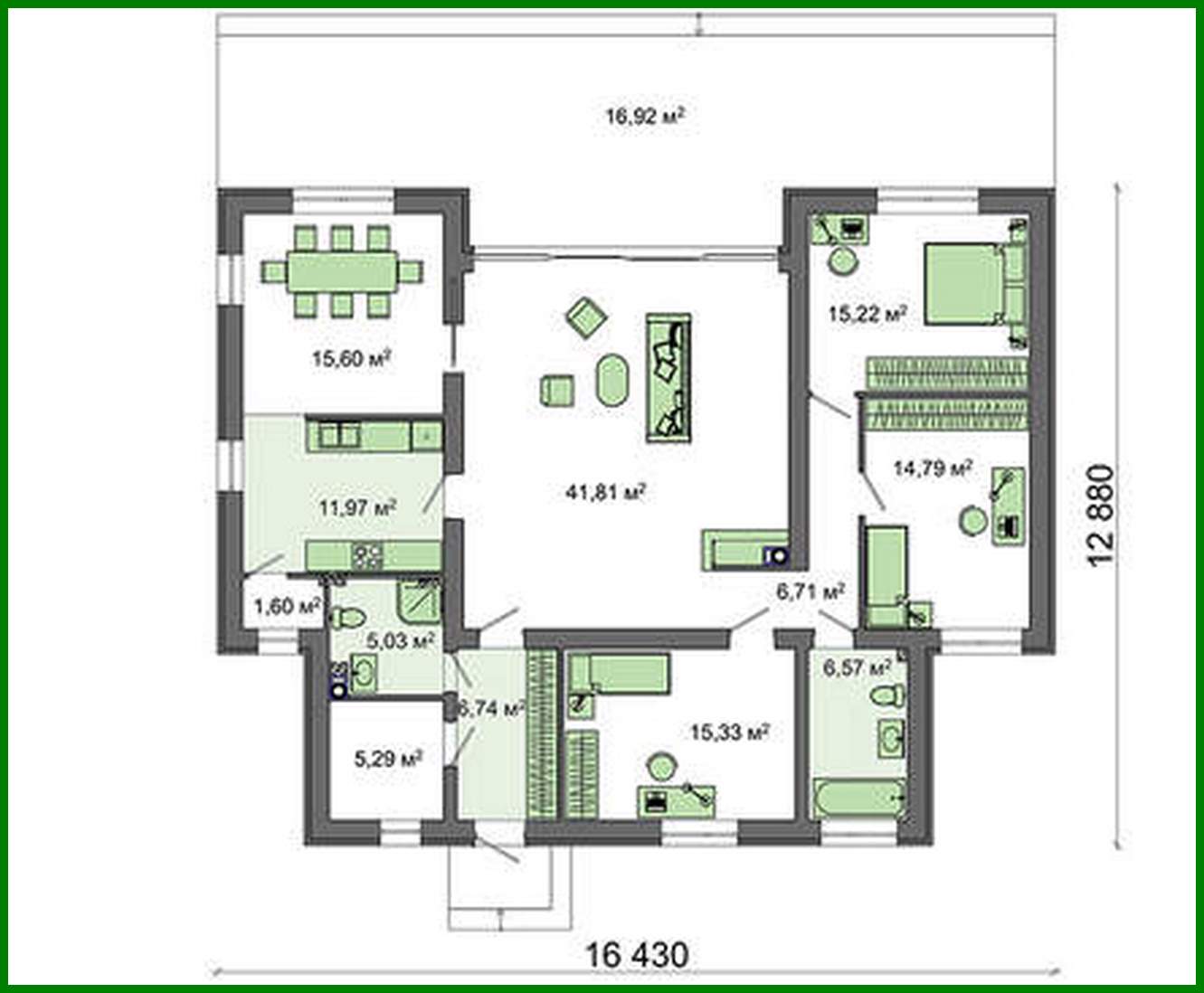 Galería de visualizaciones - Proyecto de una casa moderna con un amplio salón