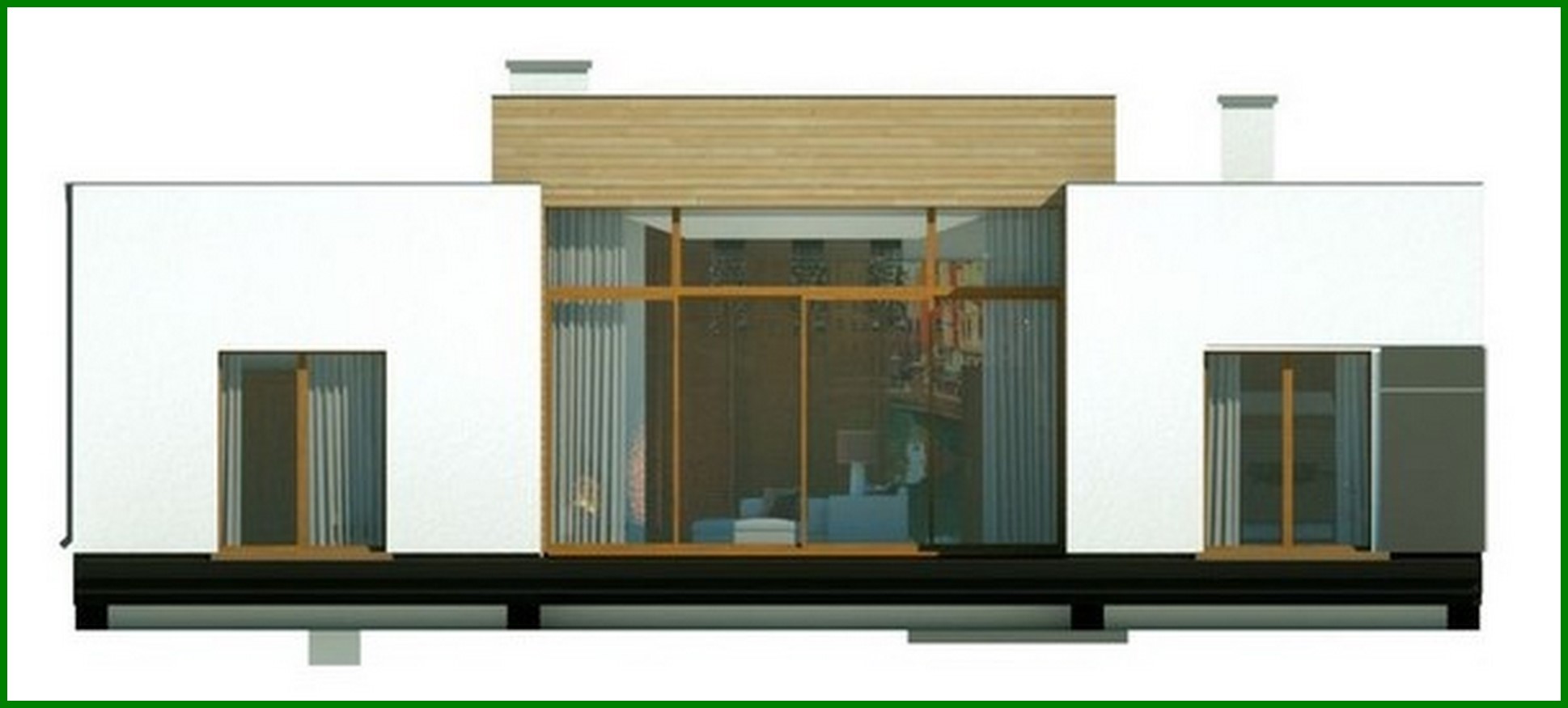 Galería de visualizaciones - Proyecto de una casa moderna con un amplio salón