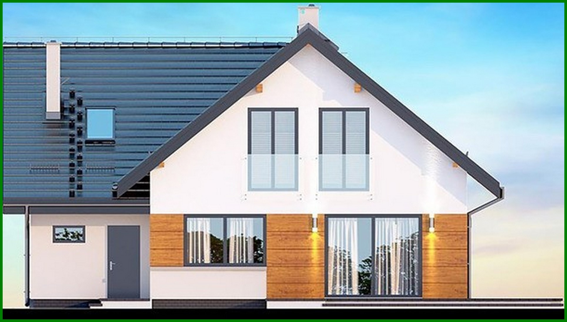 Visualization gallery - Elegant residential building with cozy balconies