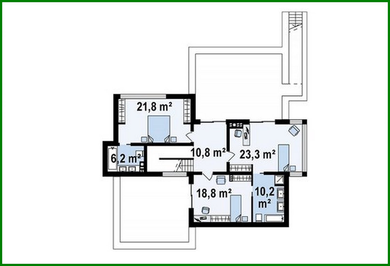 Galería de visualizaciones - Casa pequeña para un terreno en pendiente