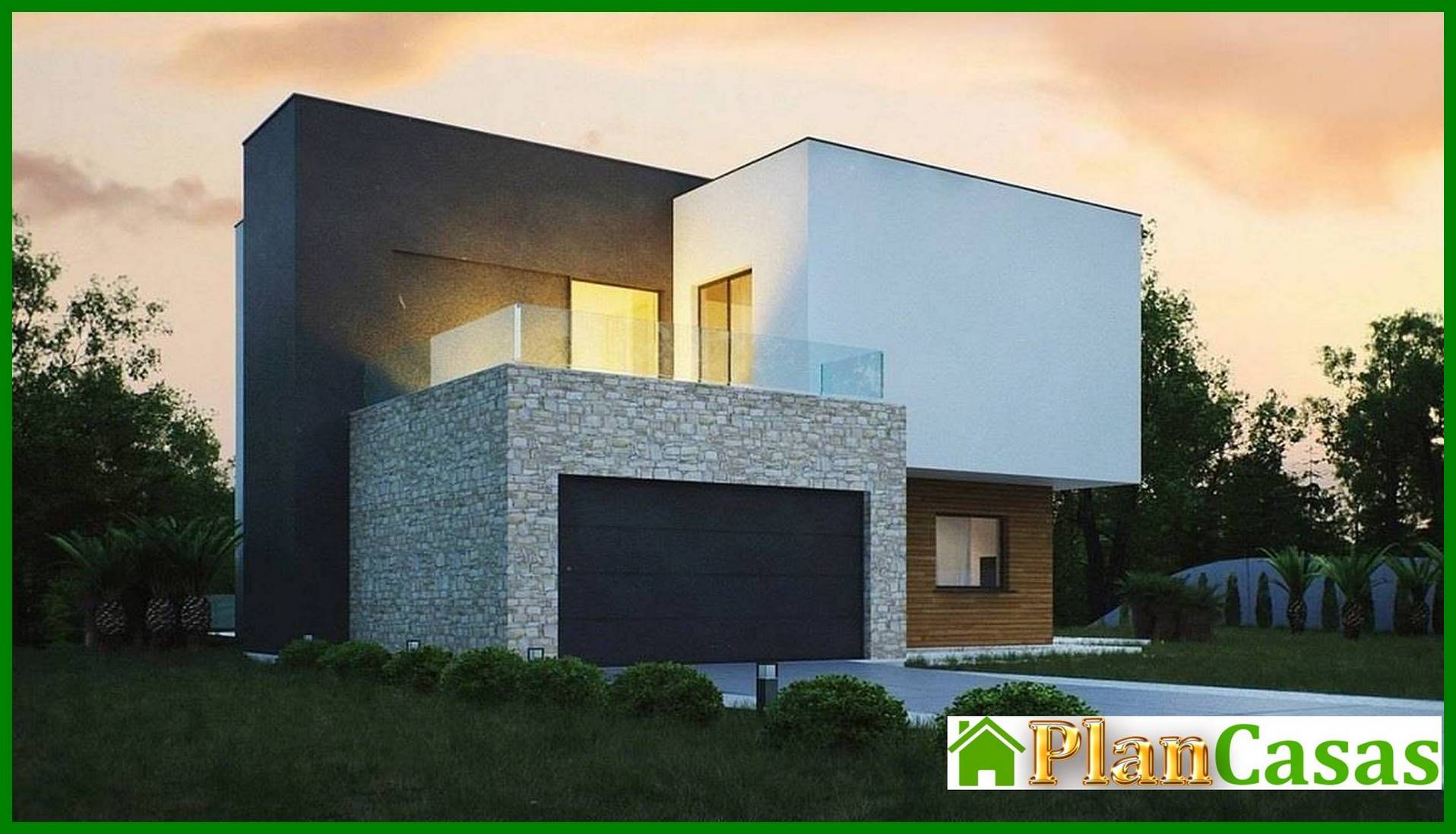 Galería de visualizaciones - Casa pequeña para un terreno en pendiente