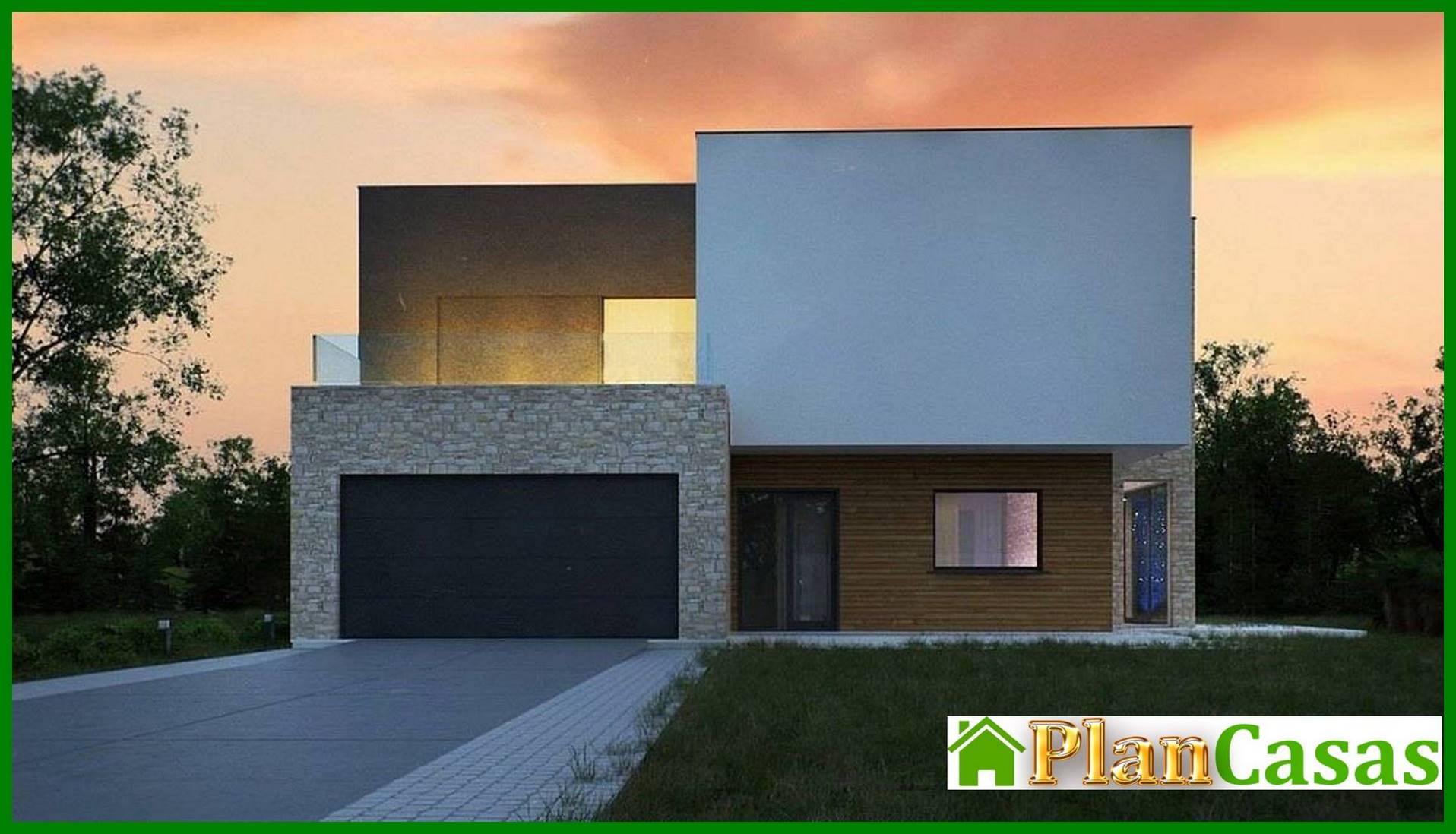 Galería de visualizaciones - Casa pequeña para un terreno en pendiente