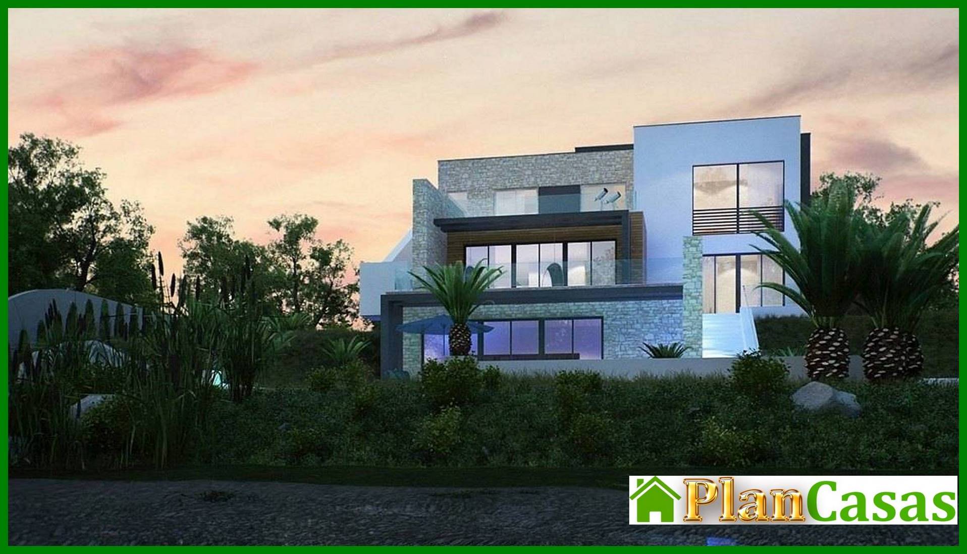 Galería de visualizaciones - Casa pequeña para un terreno en pendiente