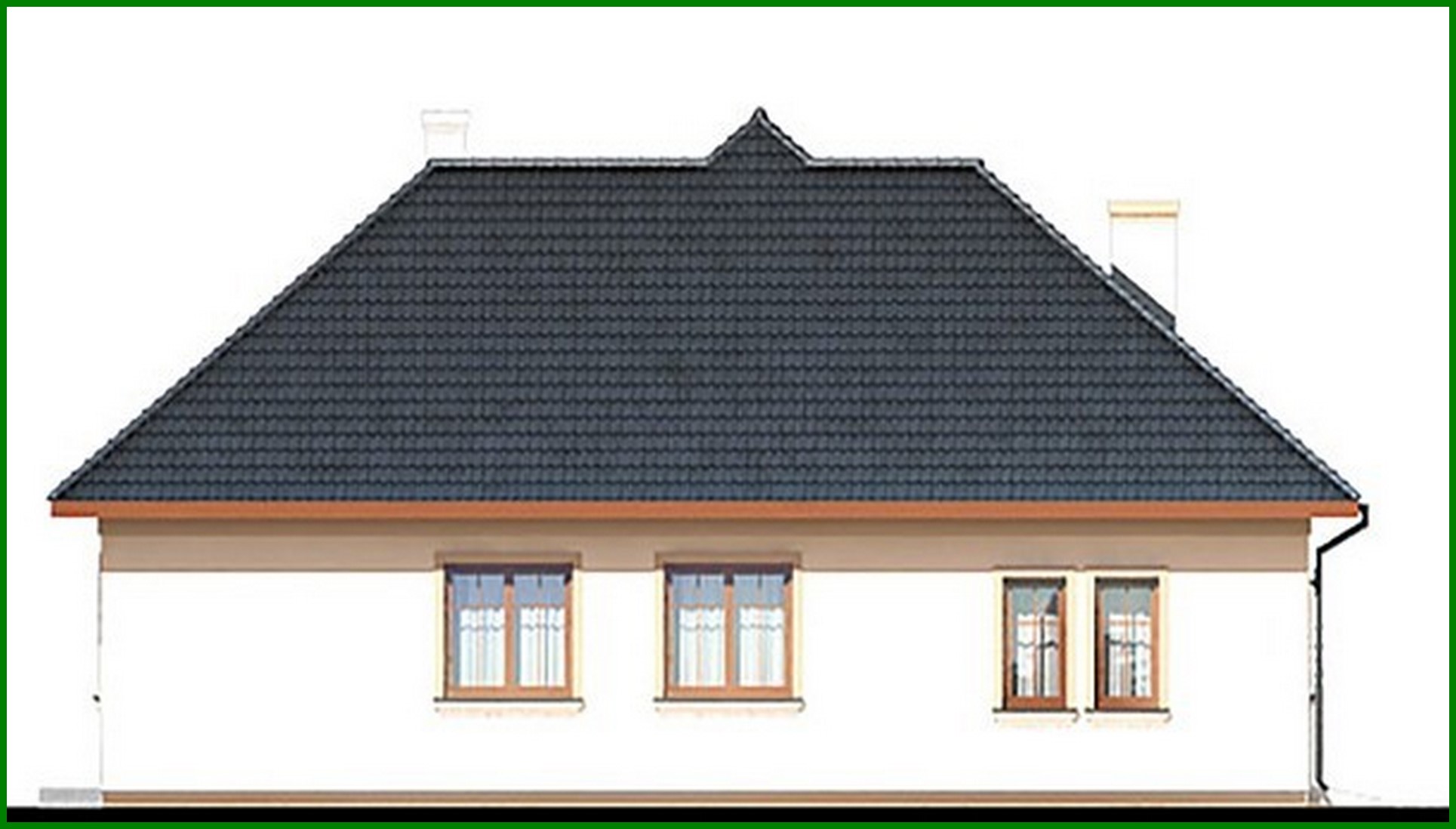 Galería de visualizaciones - Proyecto de un edificio residencial de una planta con una amplia zona de estar