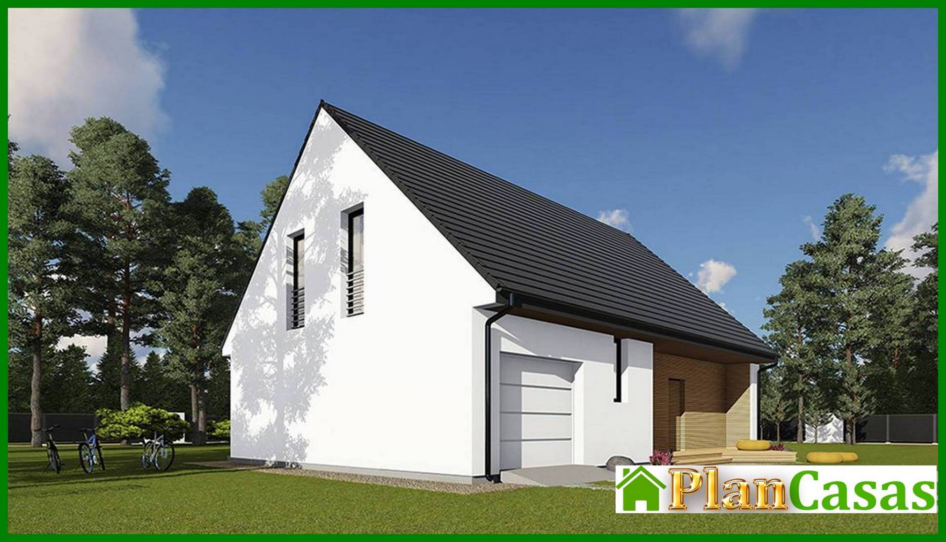 Visualization gallery - Attic apartment building with a delightful veranda