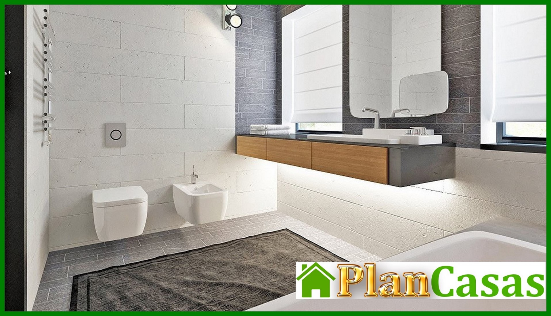 Visualization gallery - Project of a modern house with a frontal living room