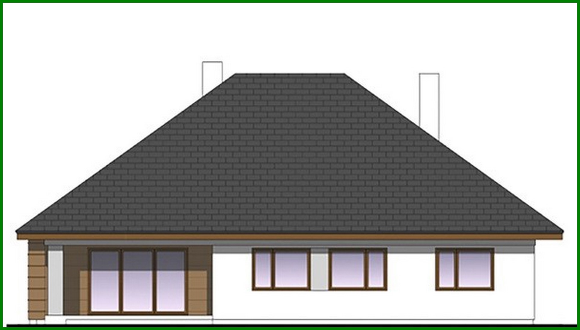 Visualization gallery - One-floor Four-Bedroom Cottage