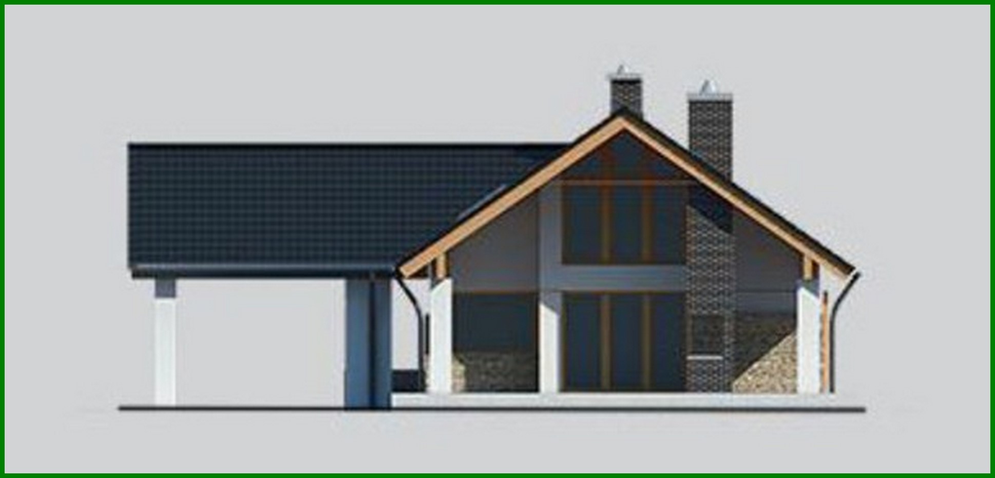 Galería de visualizaciones - Hermoso edificio de apartamentos con una solución de garaje inusual