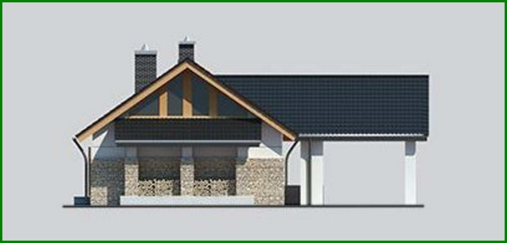 Galería de visualizaciones - Hermoso edificio de apartamentos con una solución de garaje inusual