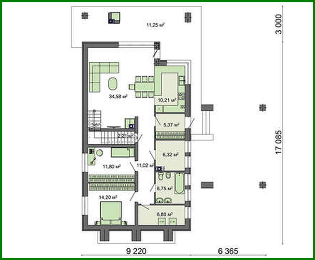 Galería de visualizaciones - Hermoso edificio de apartamentos con una solución de garaje inusual