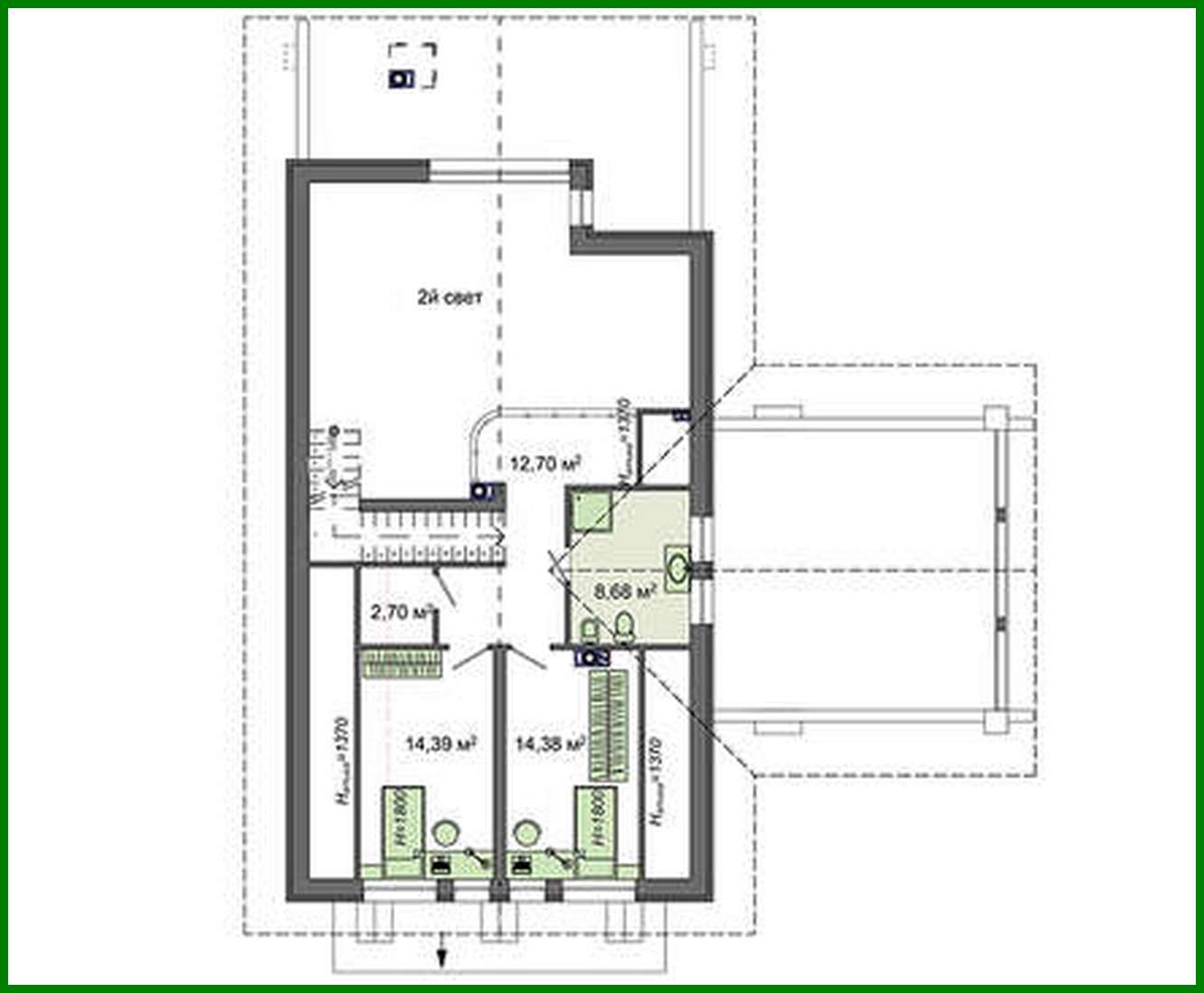 Galería de visualizaciones - Hermoso edificio de apartamentos con una solución de garaje inusual