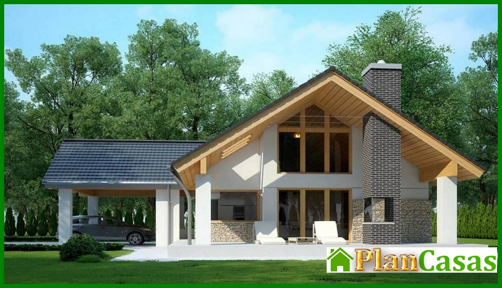 Hermoso edificio de apartamentos con una solución de garaje inusual