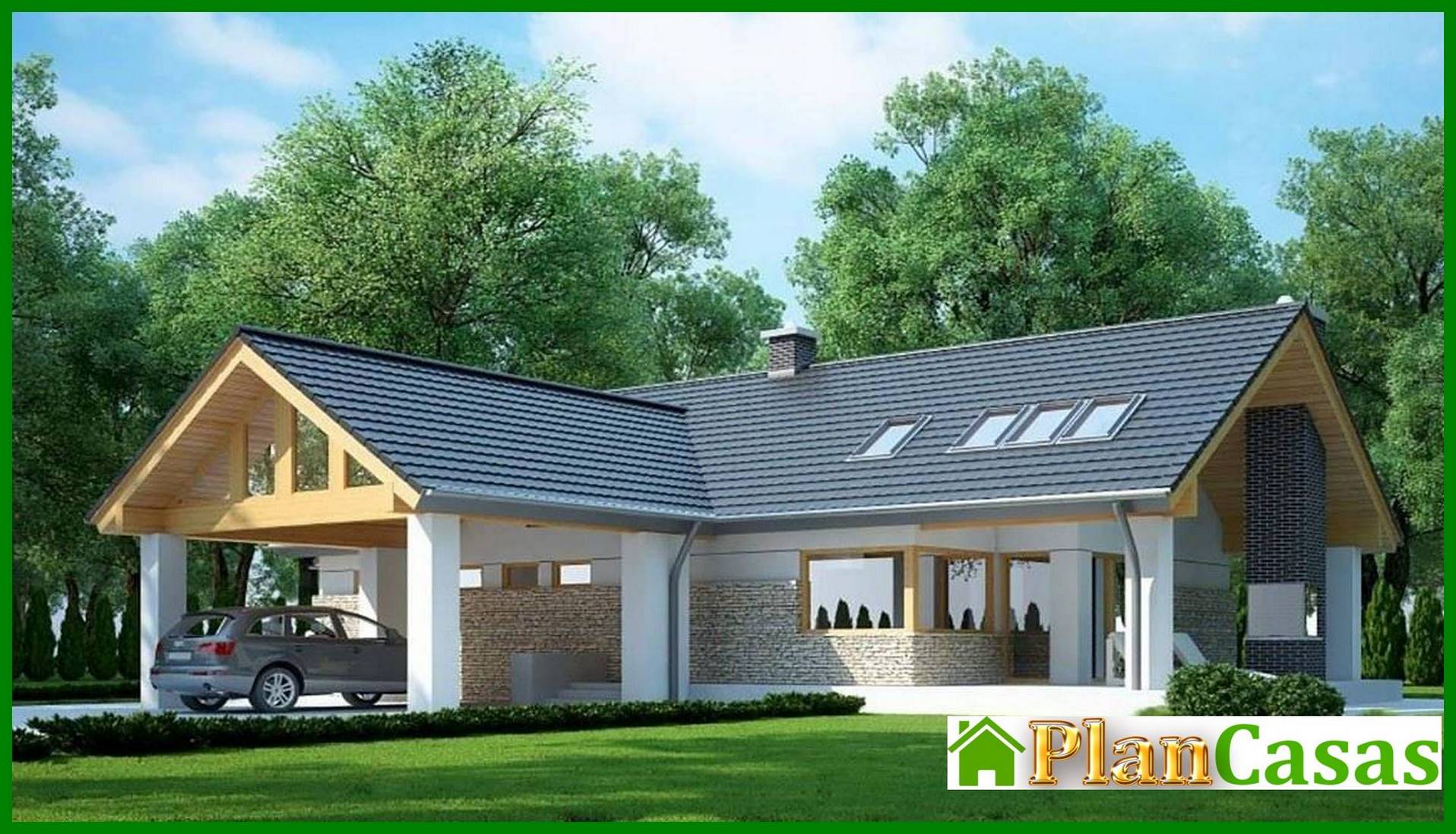 Galería de visualizaciones - Hermoso edificio de apartamentos con una solución de garaje inusual