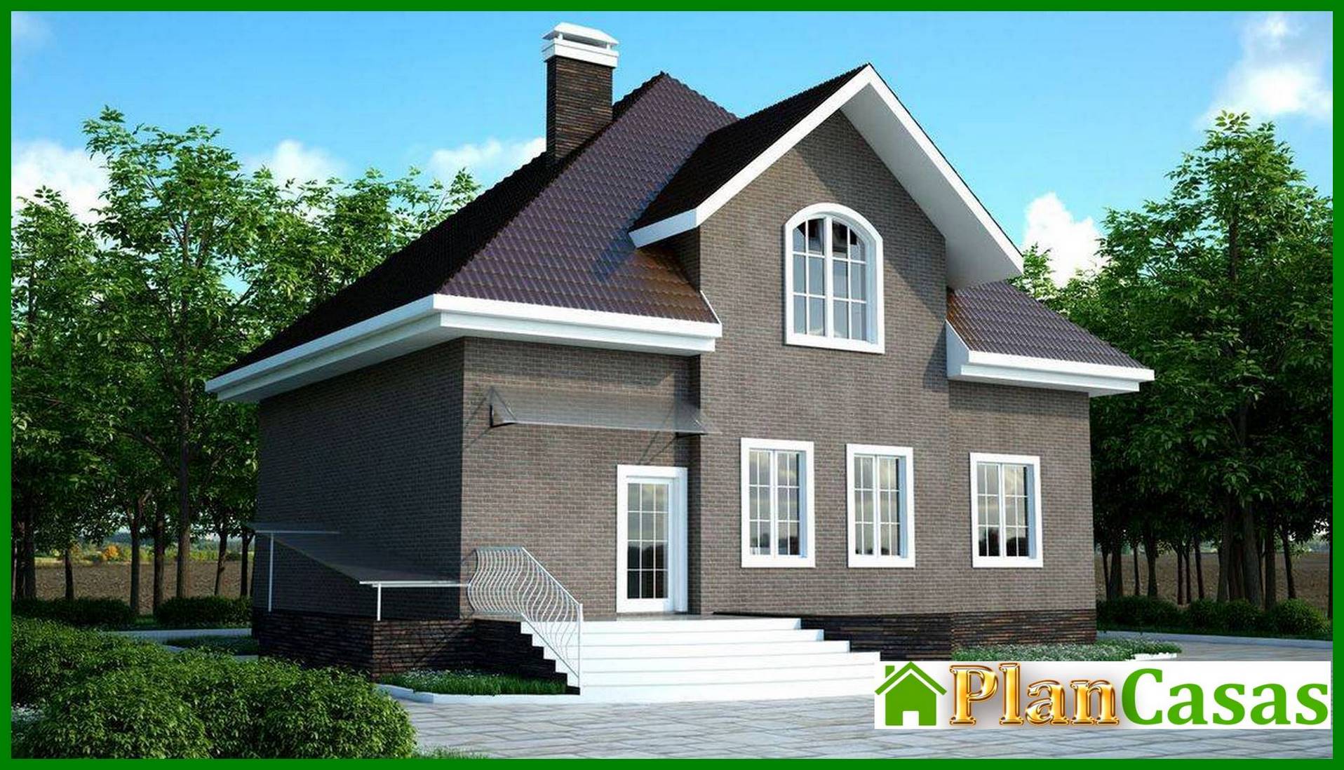 Galería de visualizaciones - Proyecto de una hermosa casa de 2 plantas