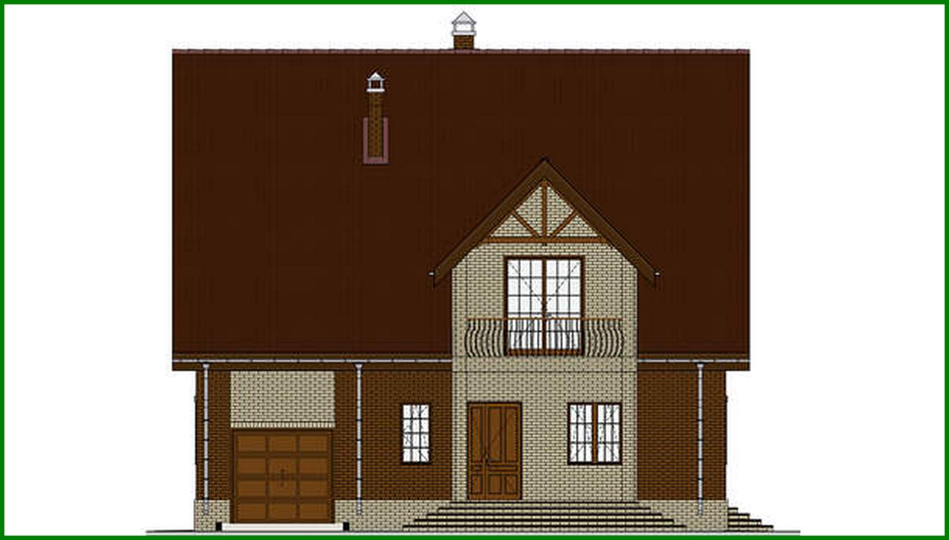 Galería de visualizaciones - Proyecto de un pintoresco edificio residencial con decoración chocolate