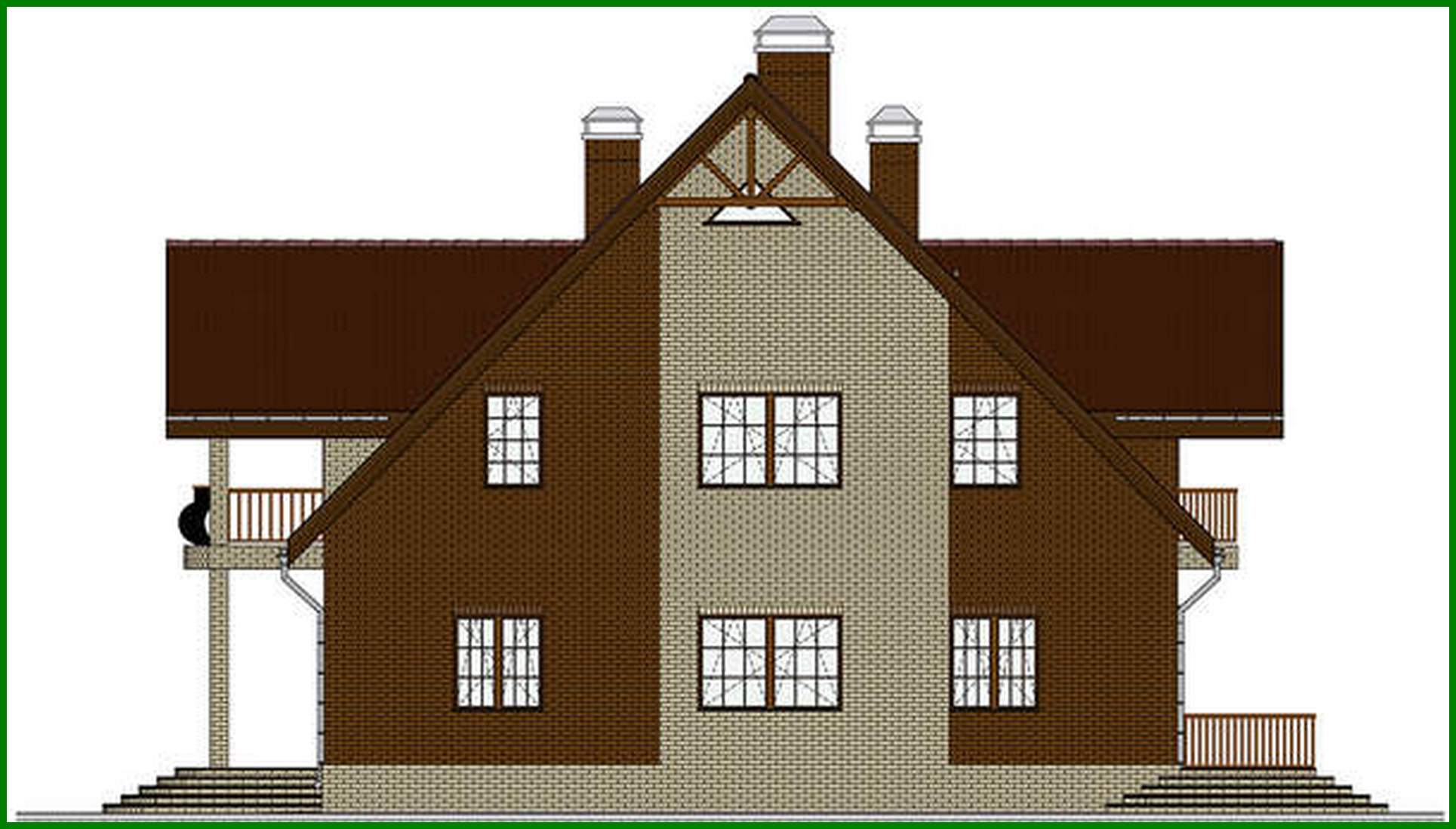 Galería de visualizaciones - Proyecto de un pintoresco edificio residencial con decoración chocolate