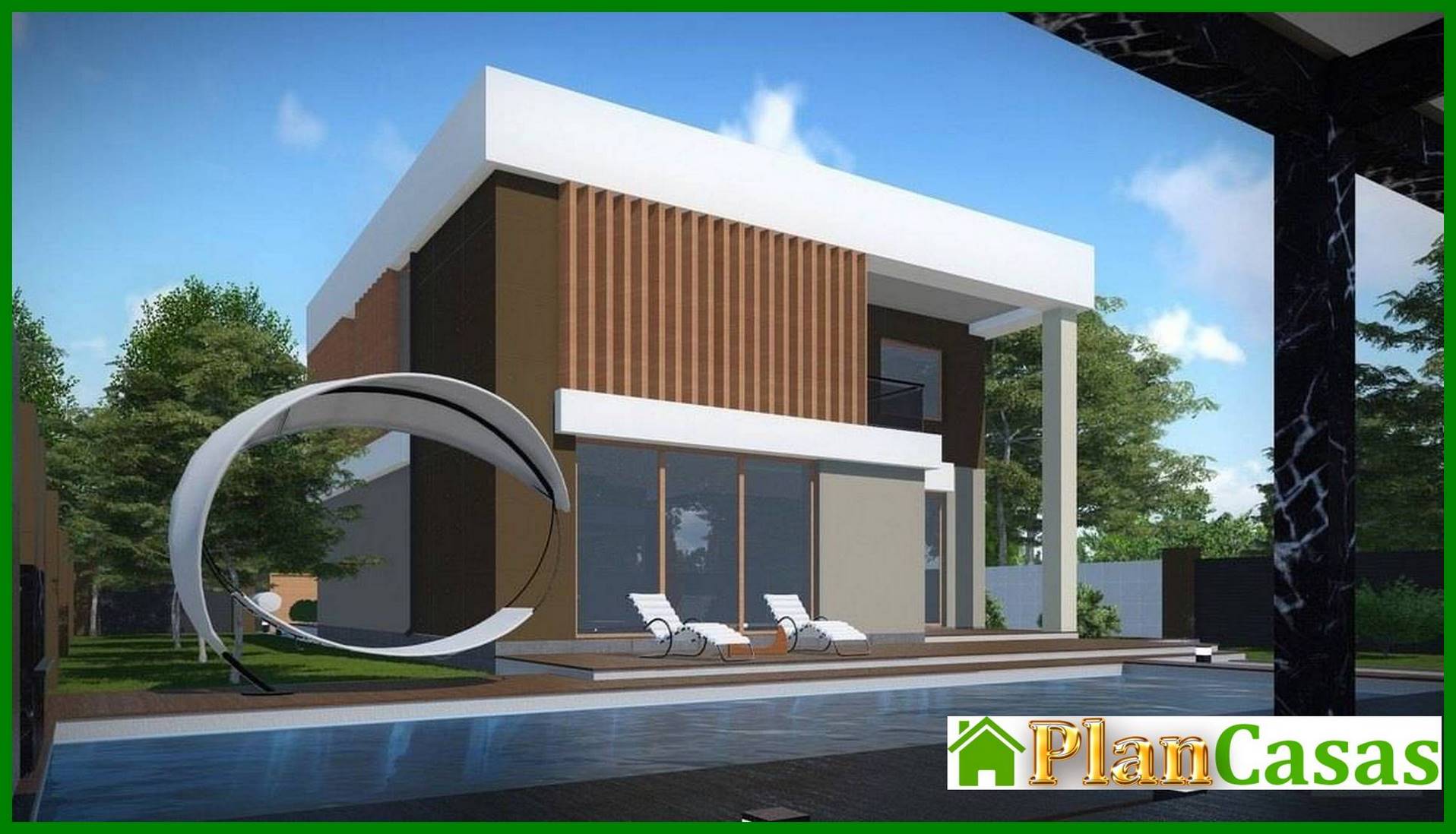 Visualization gallery - Beautiful modern Art Nouveau cottage