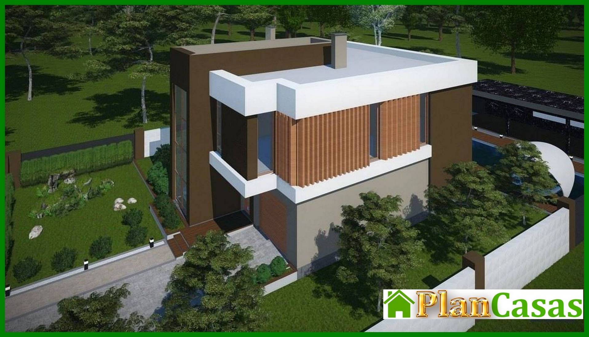 Visualization gallery - Beautiful modern Art Nouveau cottage