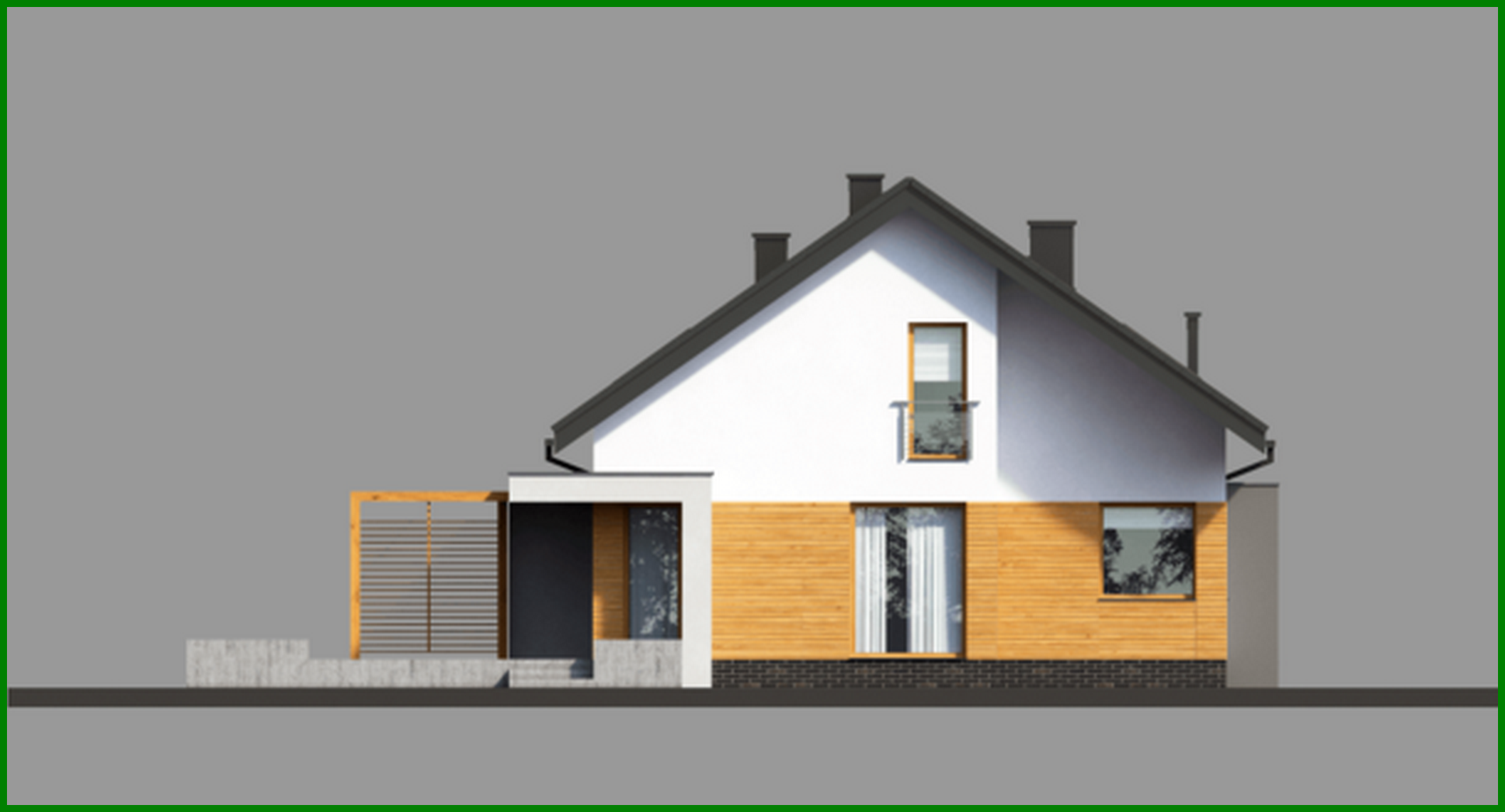 Galería de visualizaciones - Edificio residencial elegante con ático