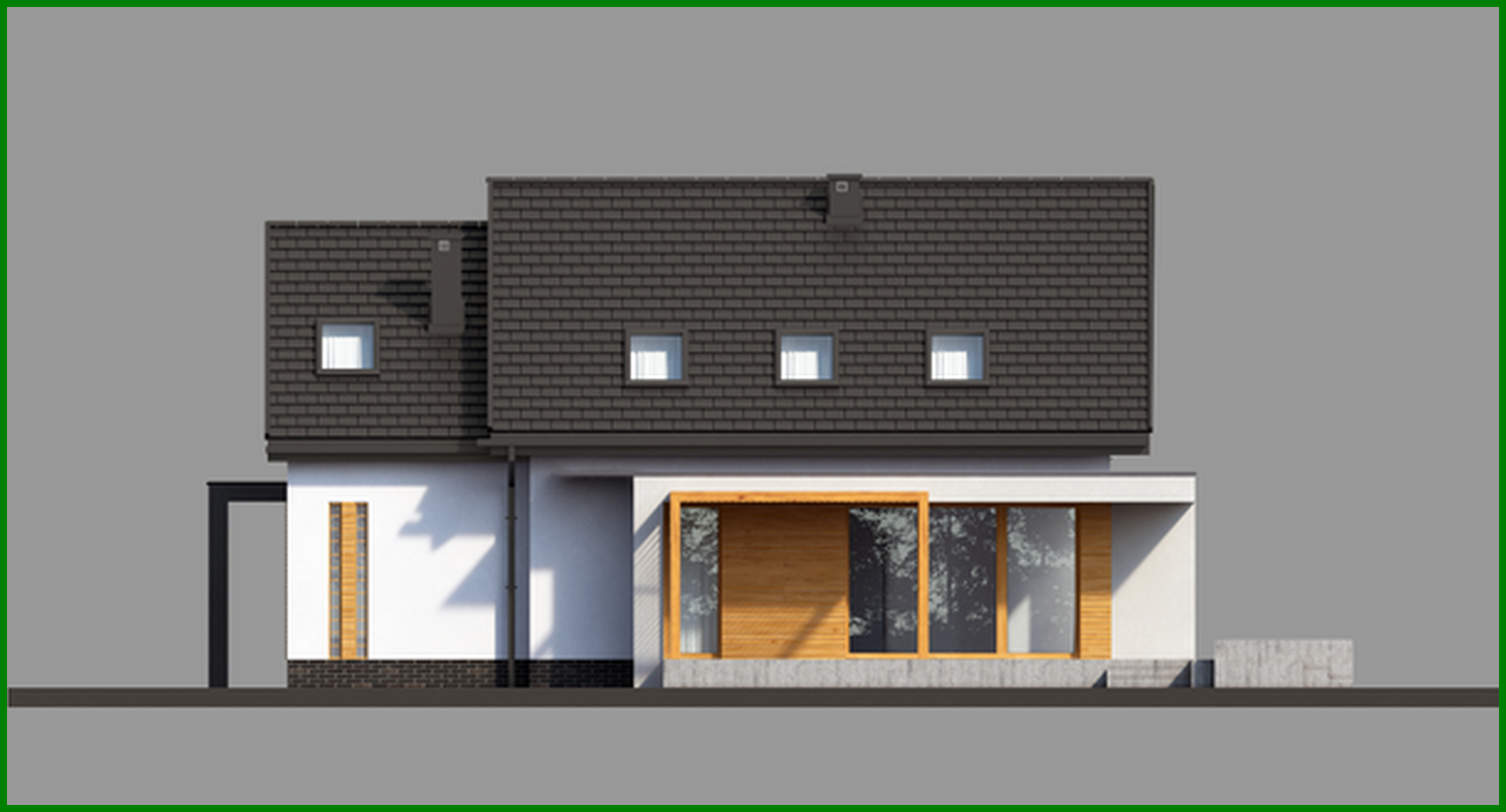 Galería de visualizaciones - Edificio residencial elegante con ático