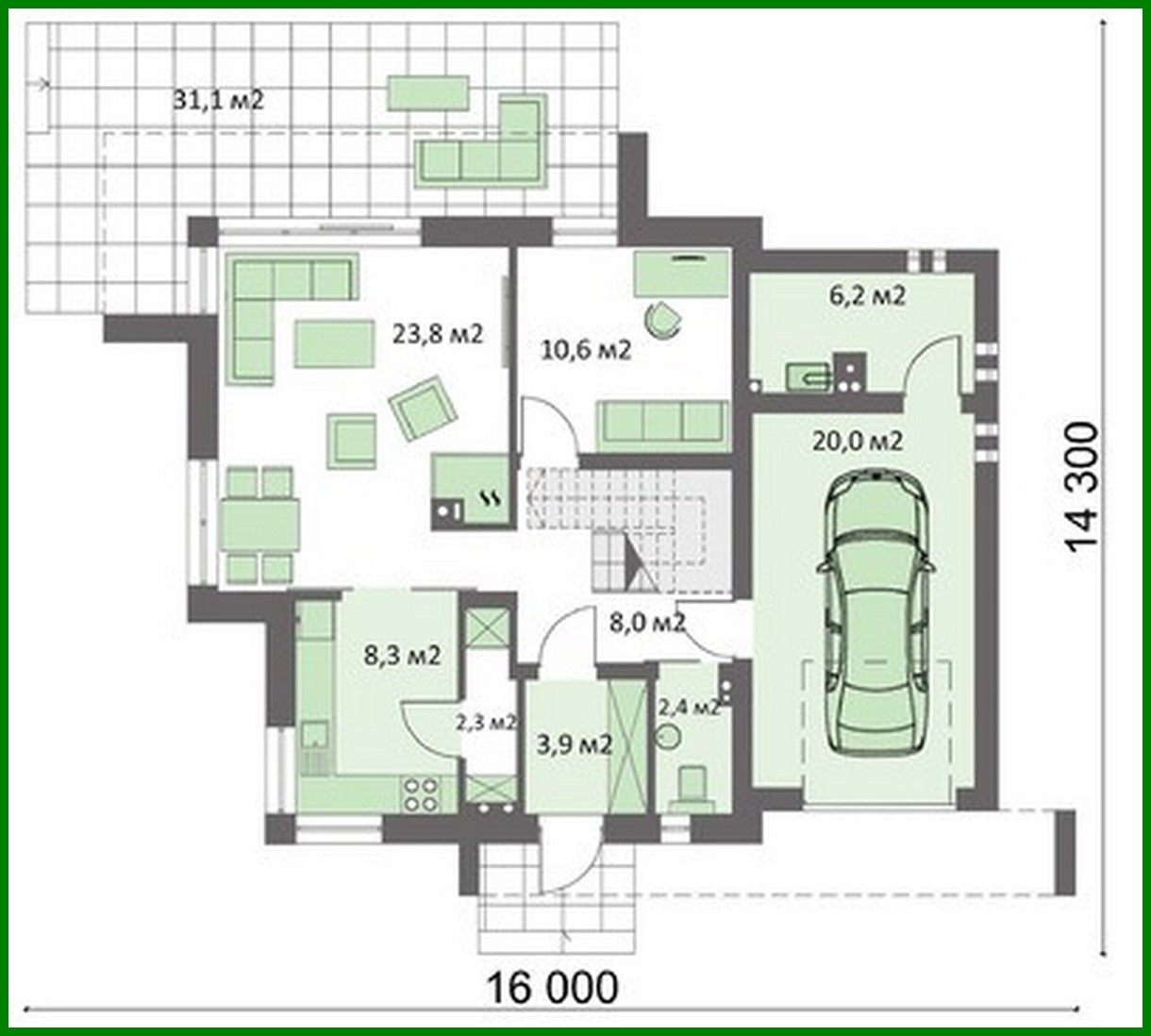 Galería de visualizaciones - Edificio residencial elegante con ático