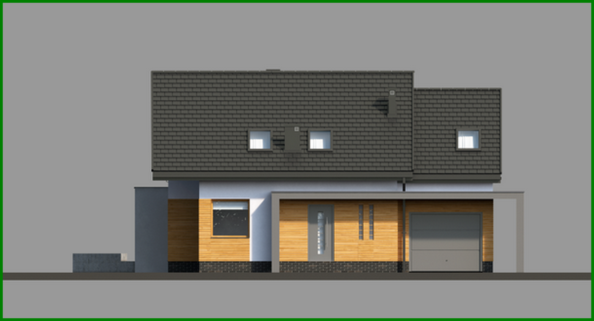 Galería de visualizaciones - Edificio residencial elegante con ático