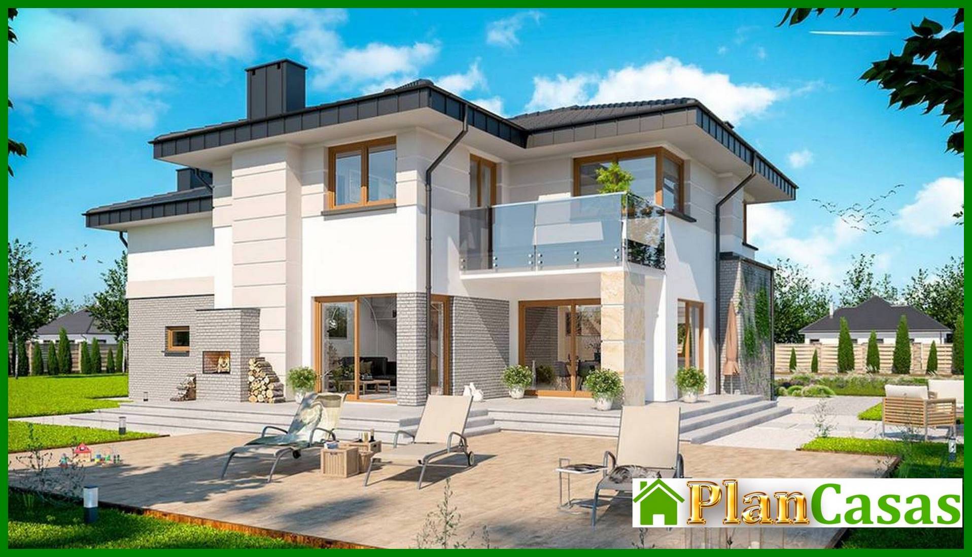 Visualization gallery - Two-story residential building with comfortable private rooms