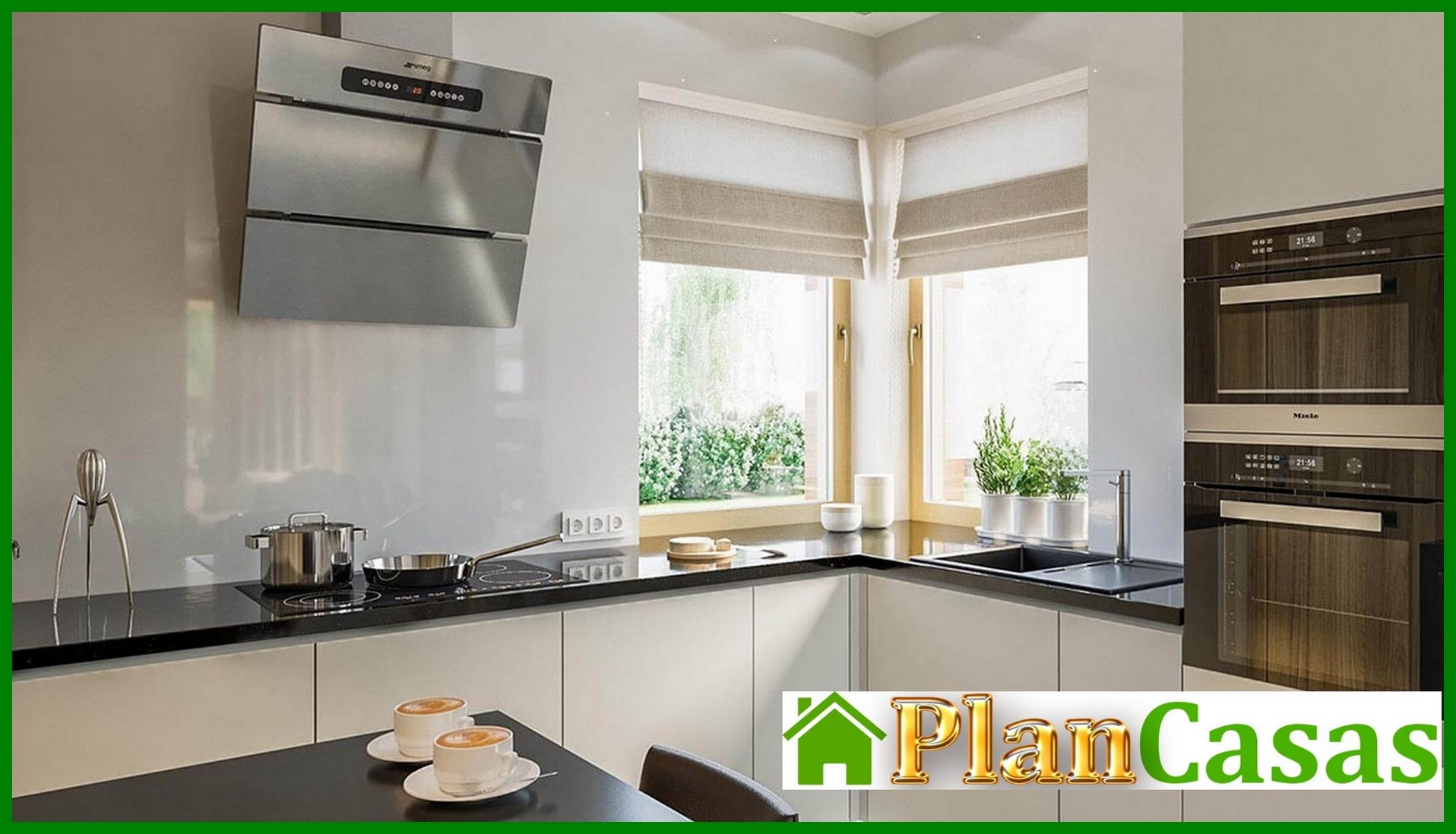 Galería de visualizaciones - Encantadora casa residencial con columnas de madera