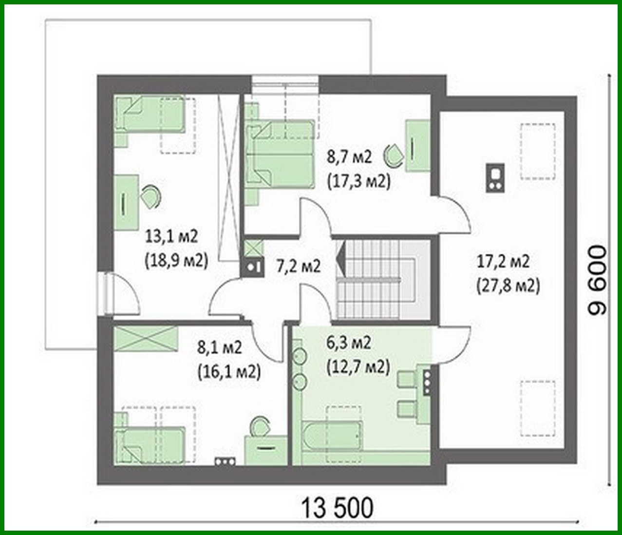 Galería de visualizaciones - Encantadora casa residencial con columnas de madera