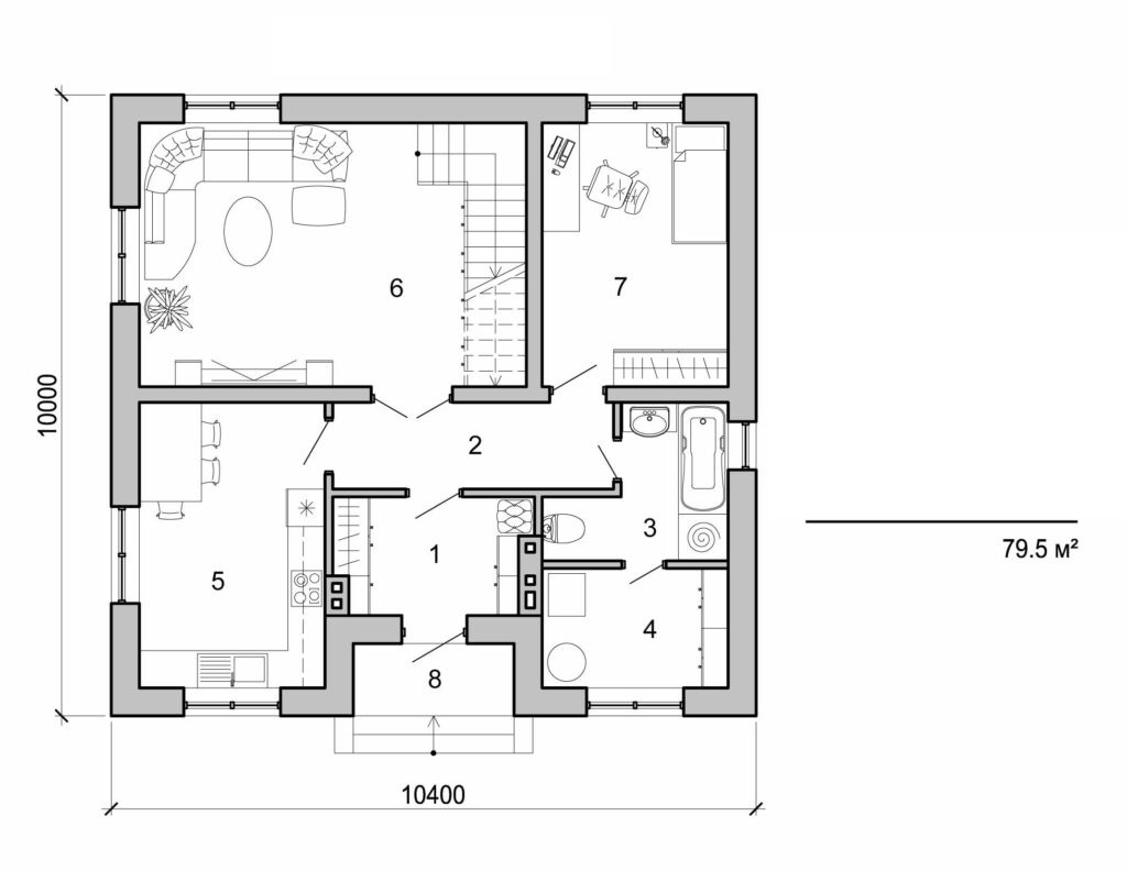 Visualization gallery - Two storey cottage