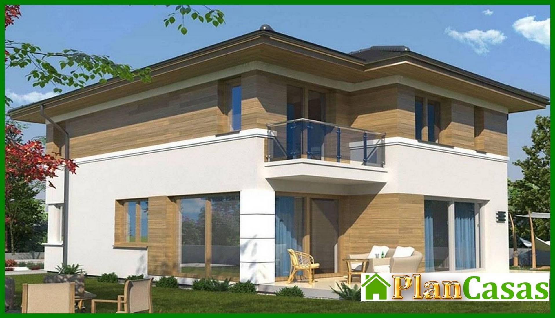 Visualization gallery - Modern house with three bedroom on the second floor