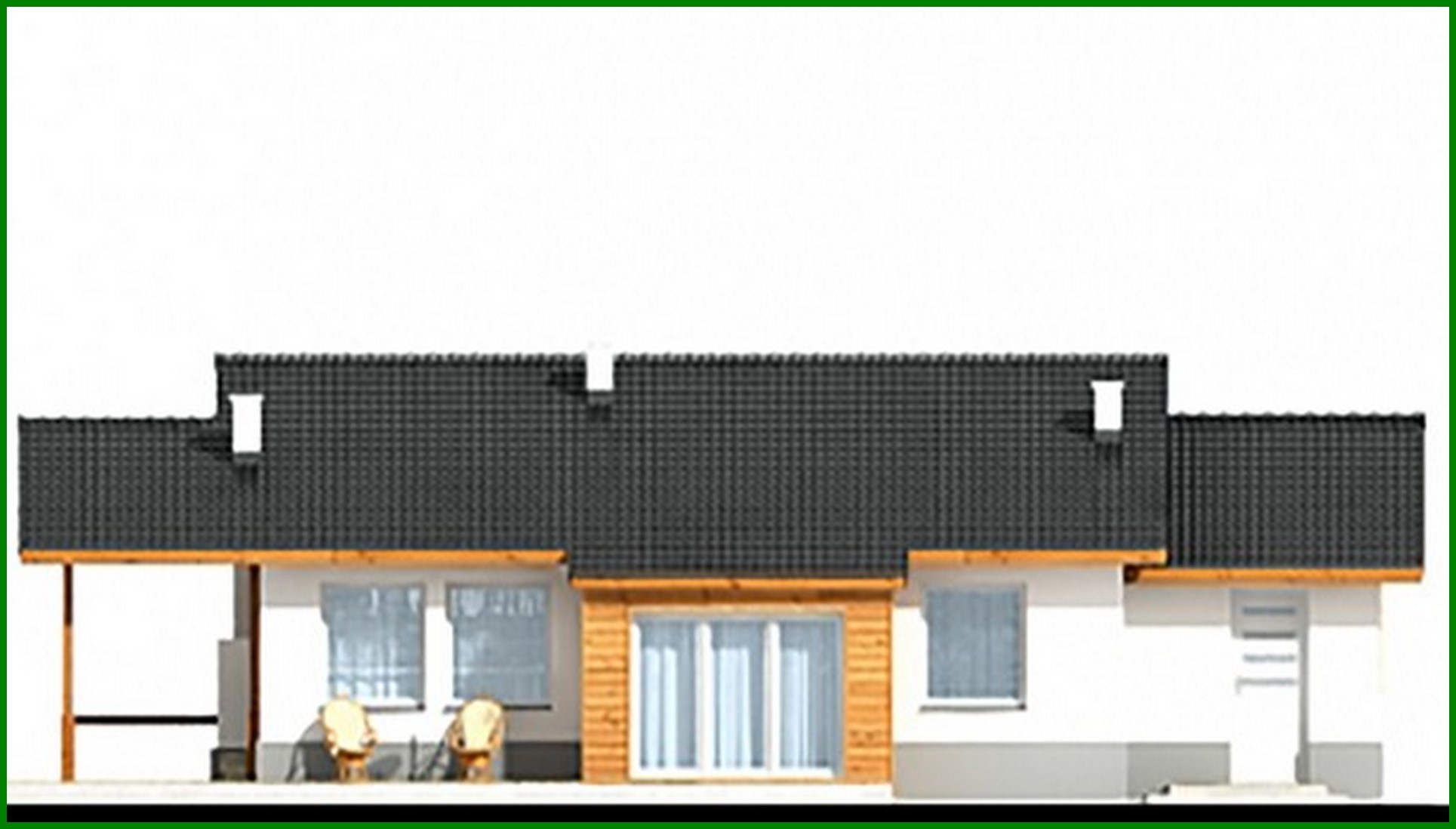 Visualization gallery - One-floor Three-Bedroom Cottage