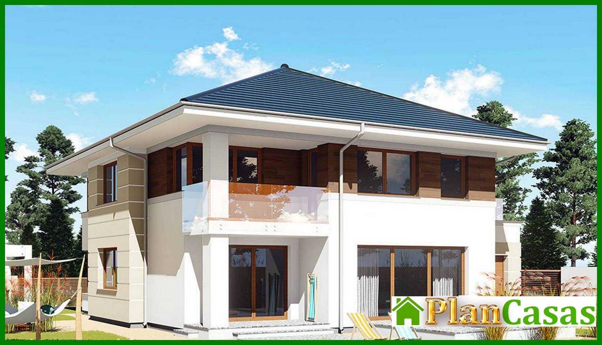 Magnificent five-bedroom mansion with a spacious terrace on the second floor