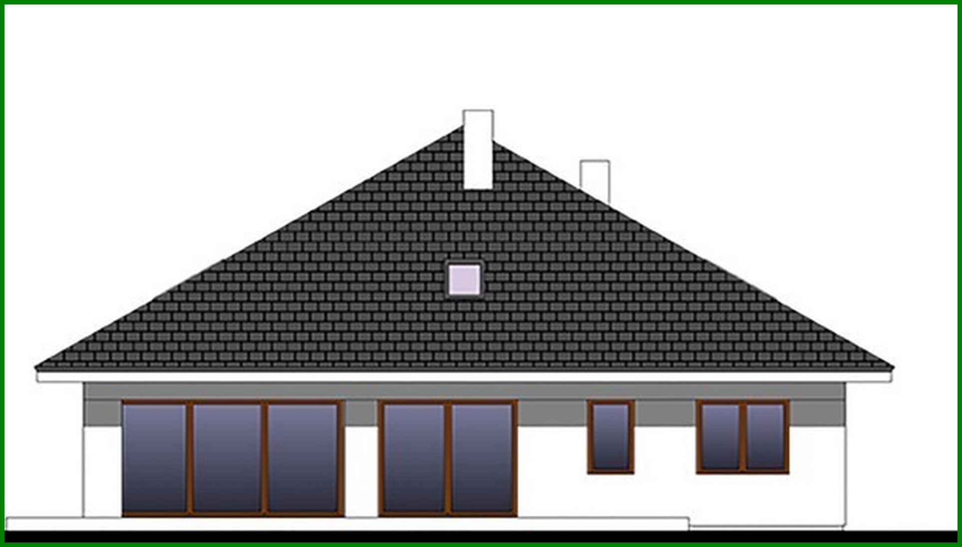 Visualization gallery - Attractive one-story country house with a garage