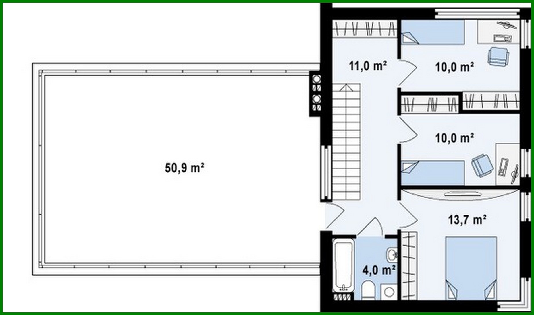 Galería de visualizaciones - Proyecto de una casa modernista de dos plantas con una terraza sobre el garaje